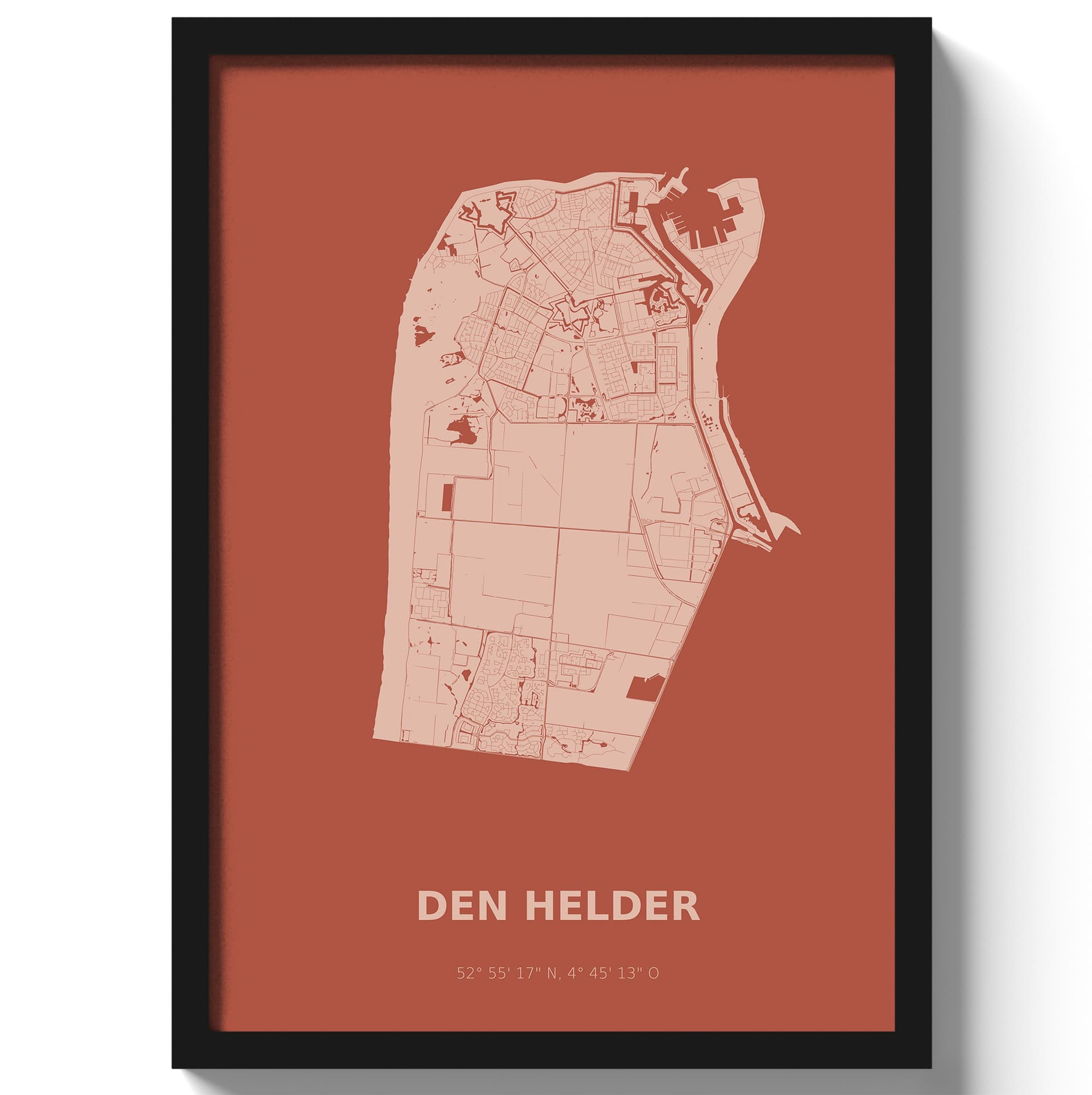 Poster Den Helder - Rood