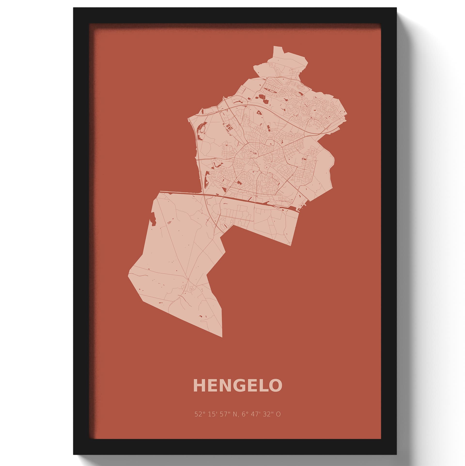 Poster Hengelo - Rood