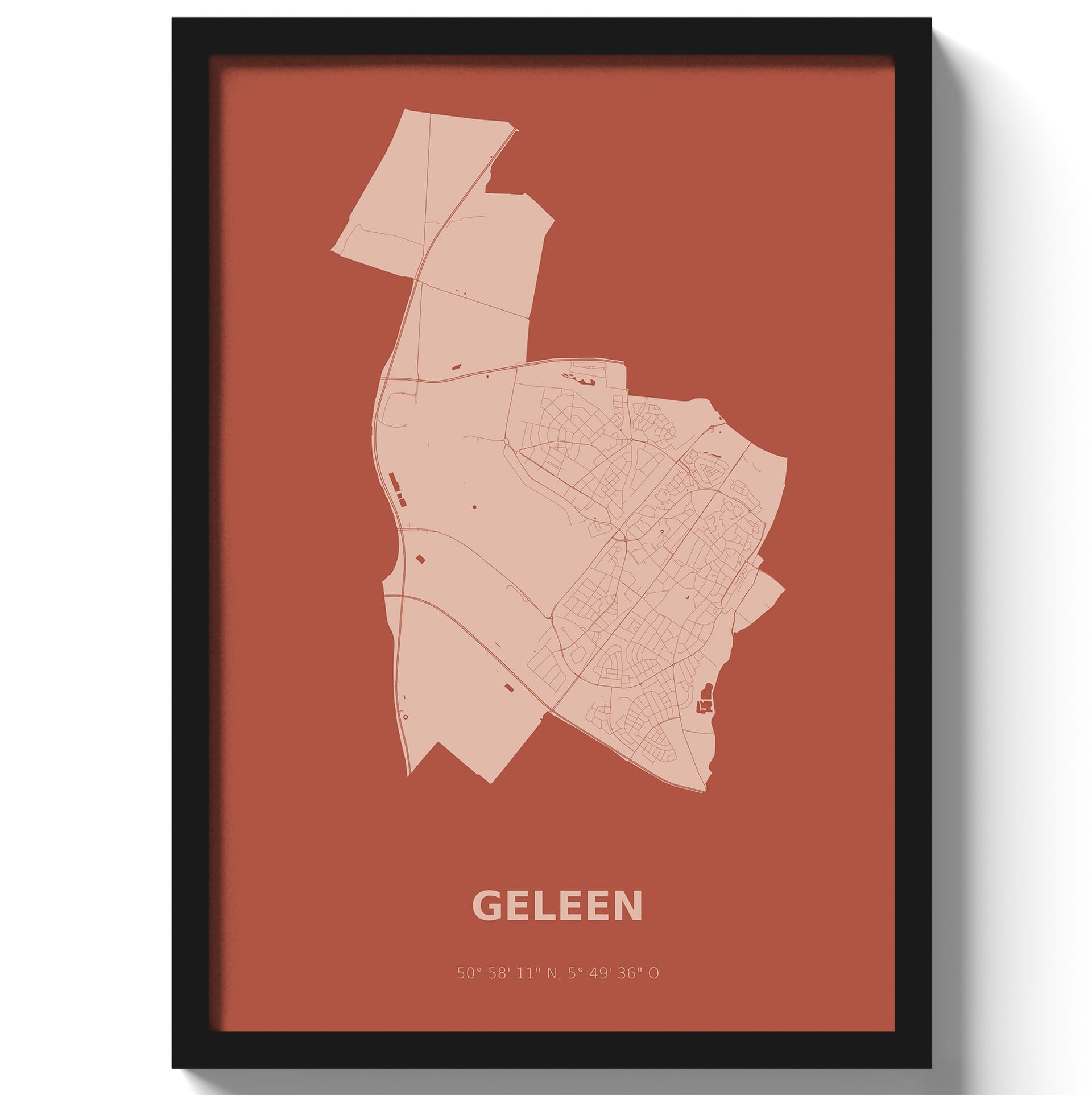 Poster Geleen - Rood