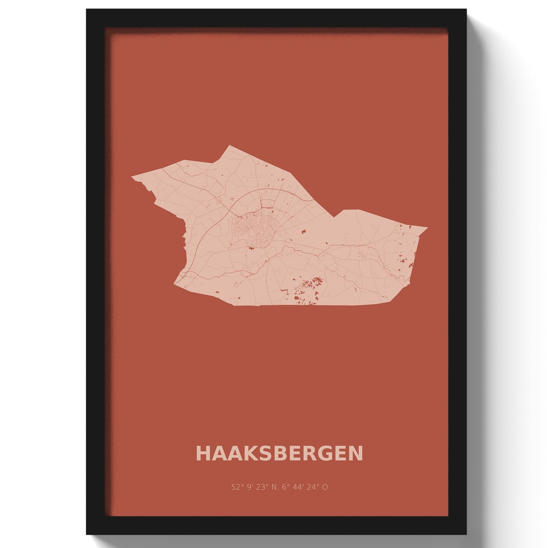 Poster Haaksbergen - Rood