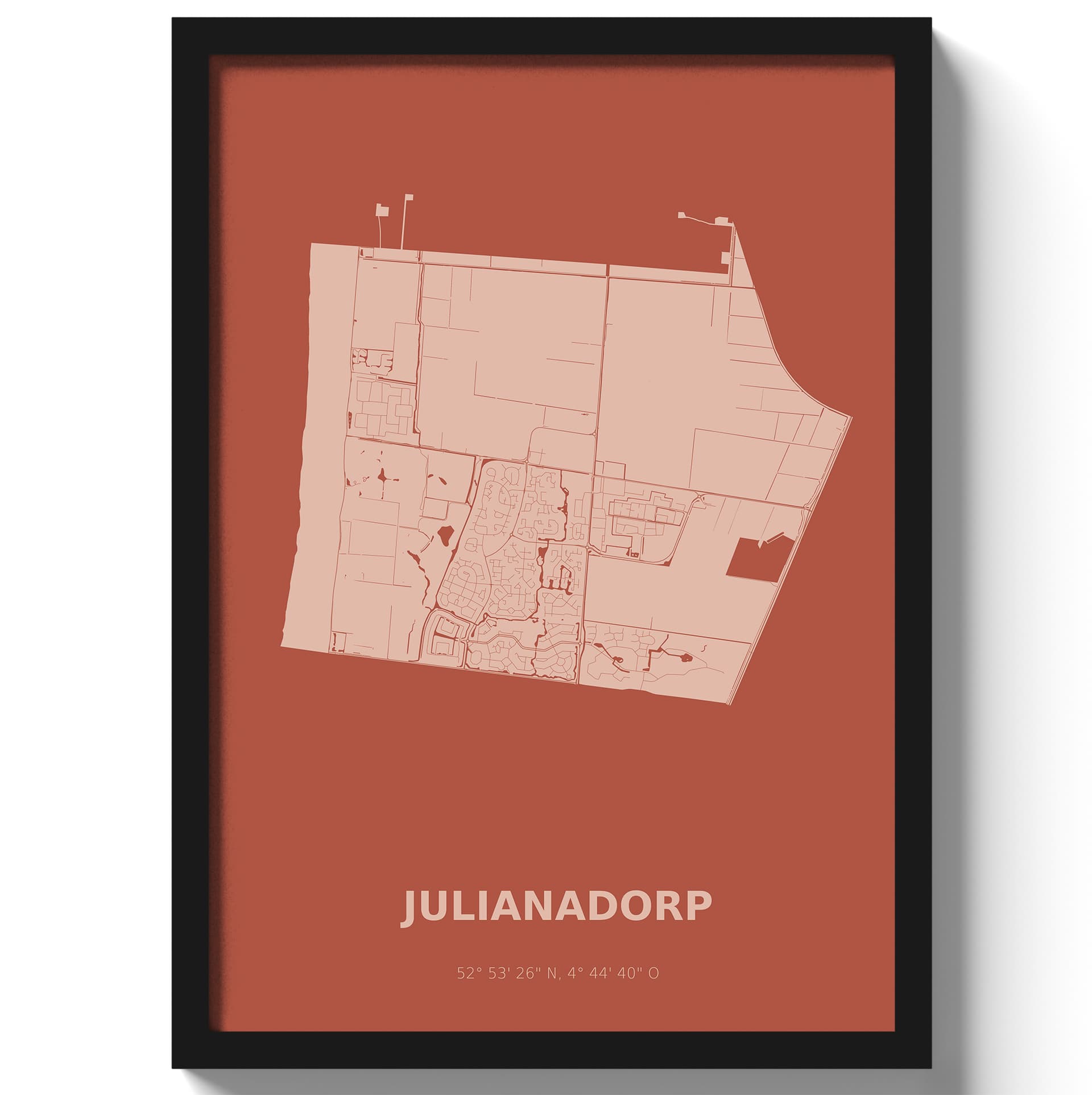 Poster Julianadorp - Rood