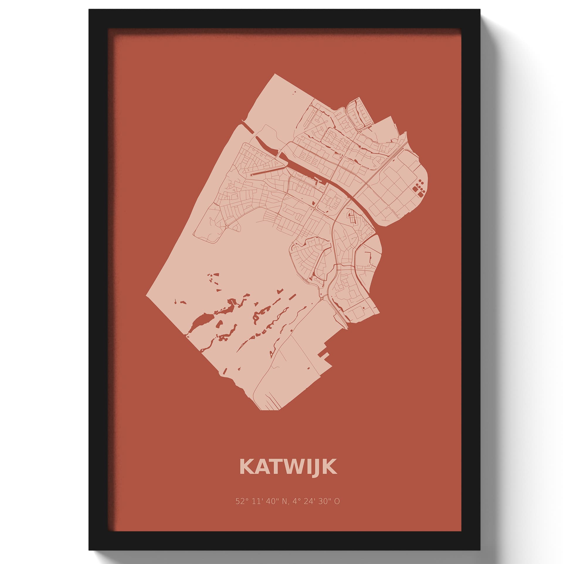 Poster Katwijk - Rood