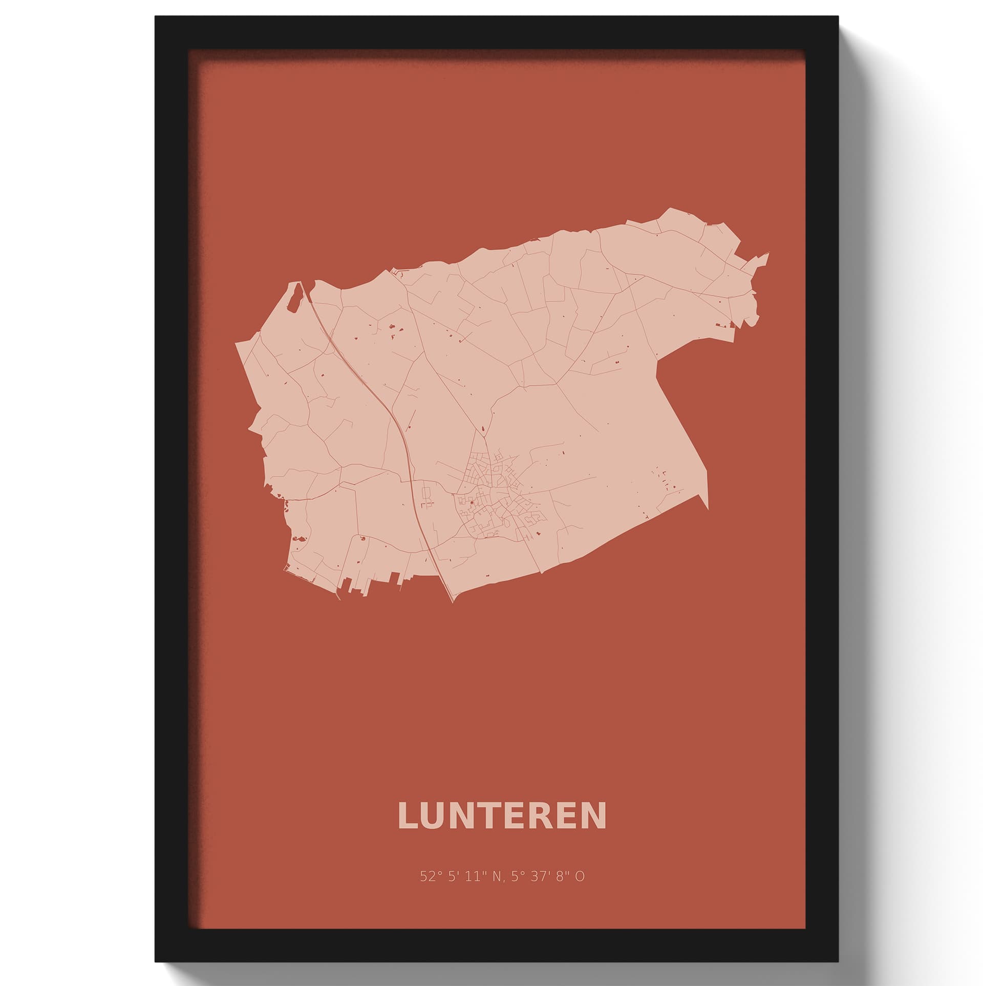 Poster Lunteren - Rood