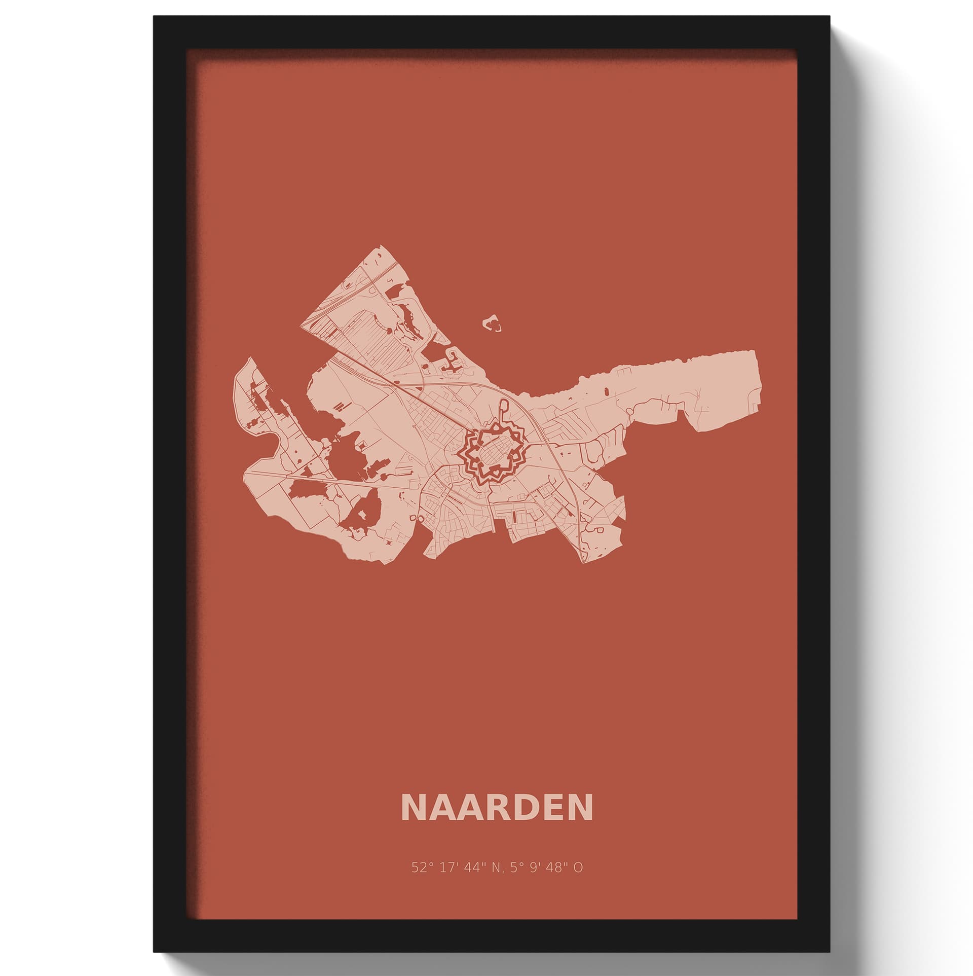 Poster Naarden - Rood
