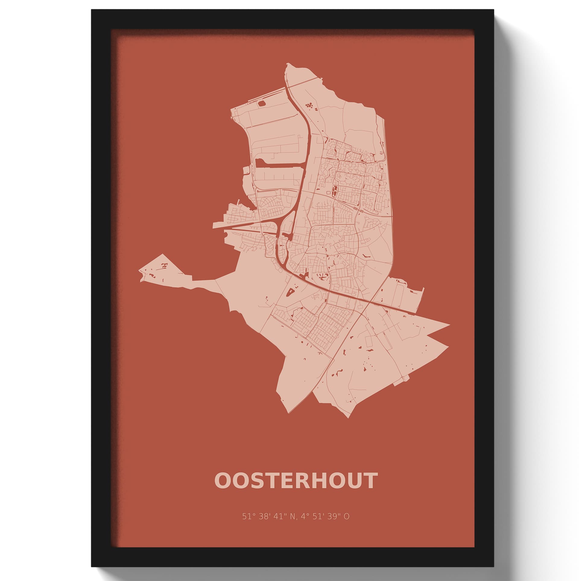 Poster Oosterhout - Rood