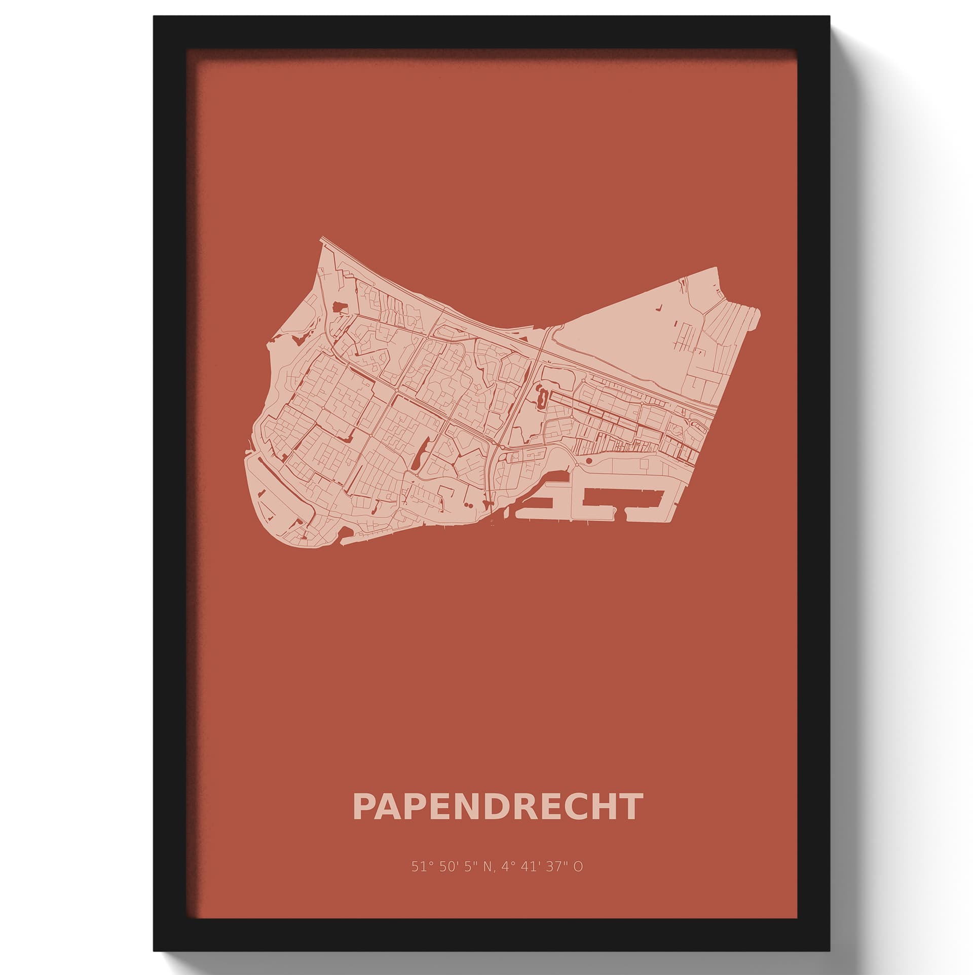 Poster Papendrecht - Rood