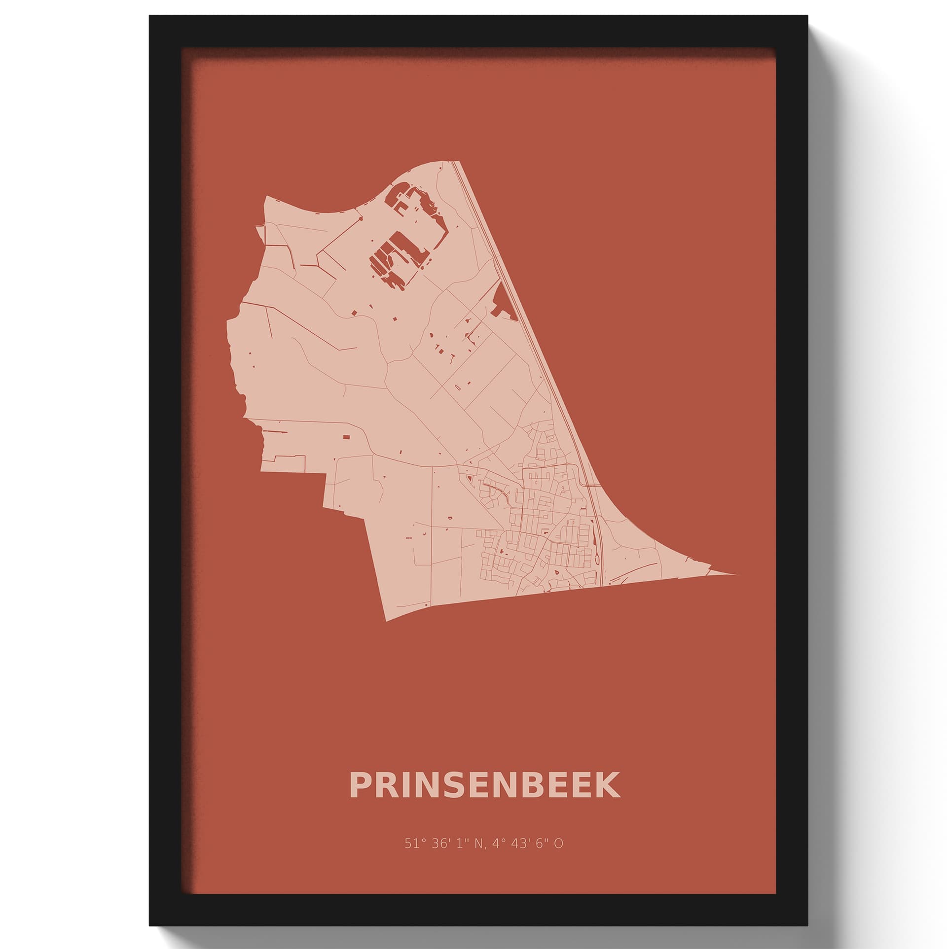 Poster Prinsenbeek - Rood