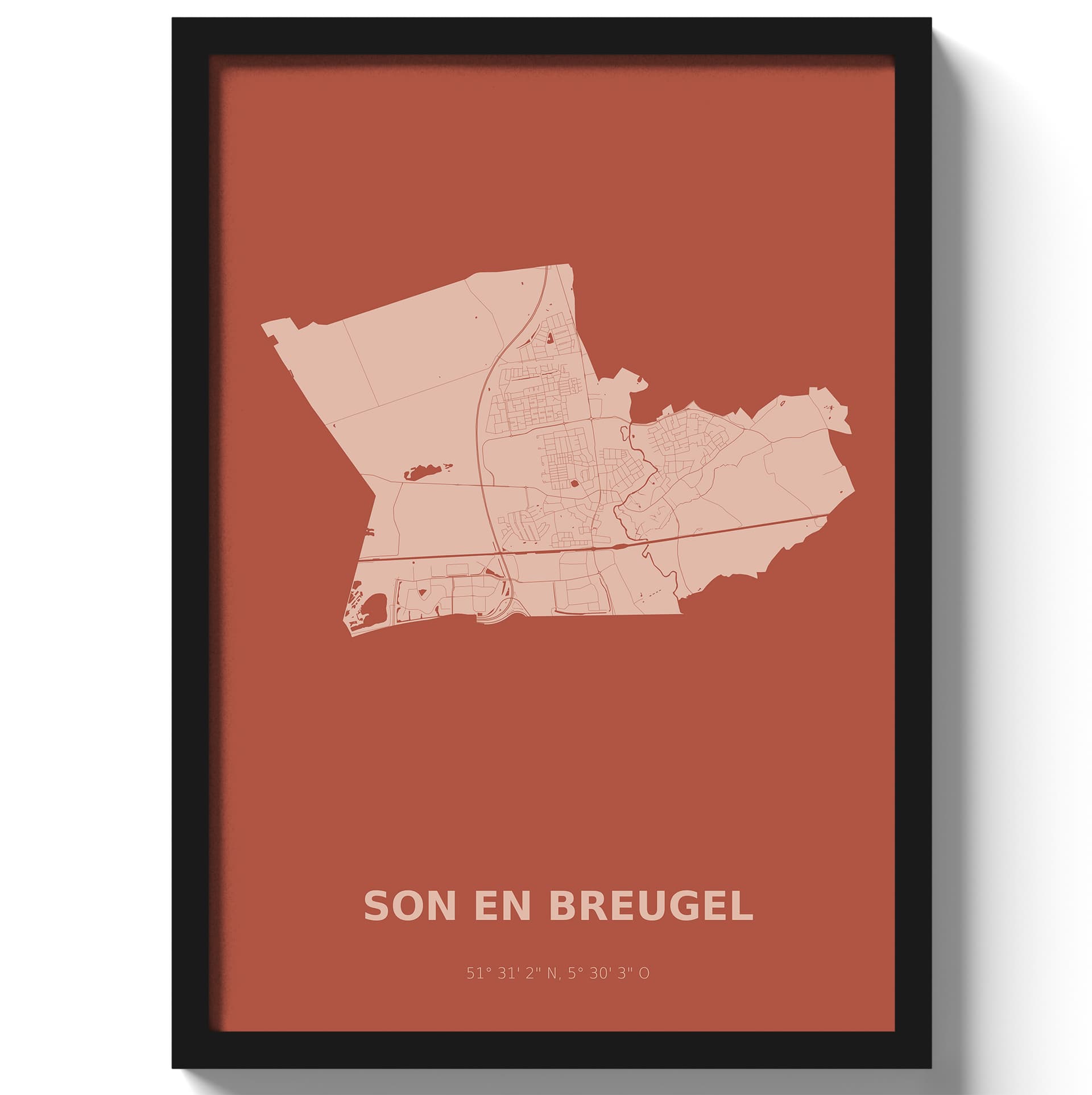 Poster Son en Breugel - Rood