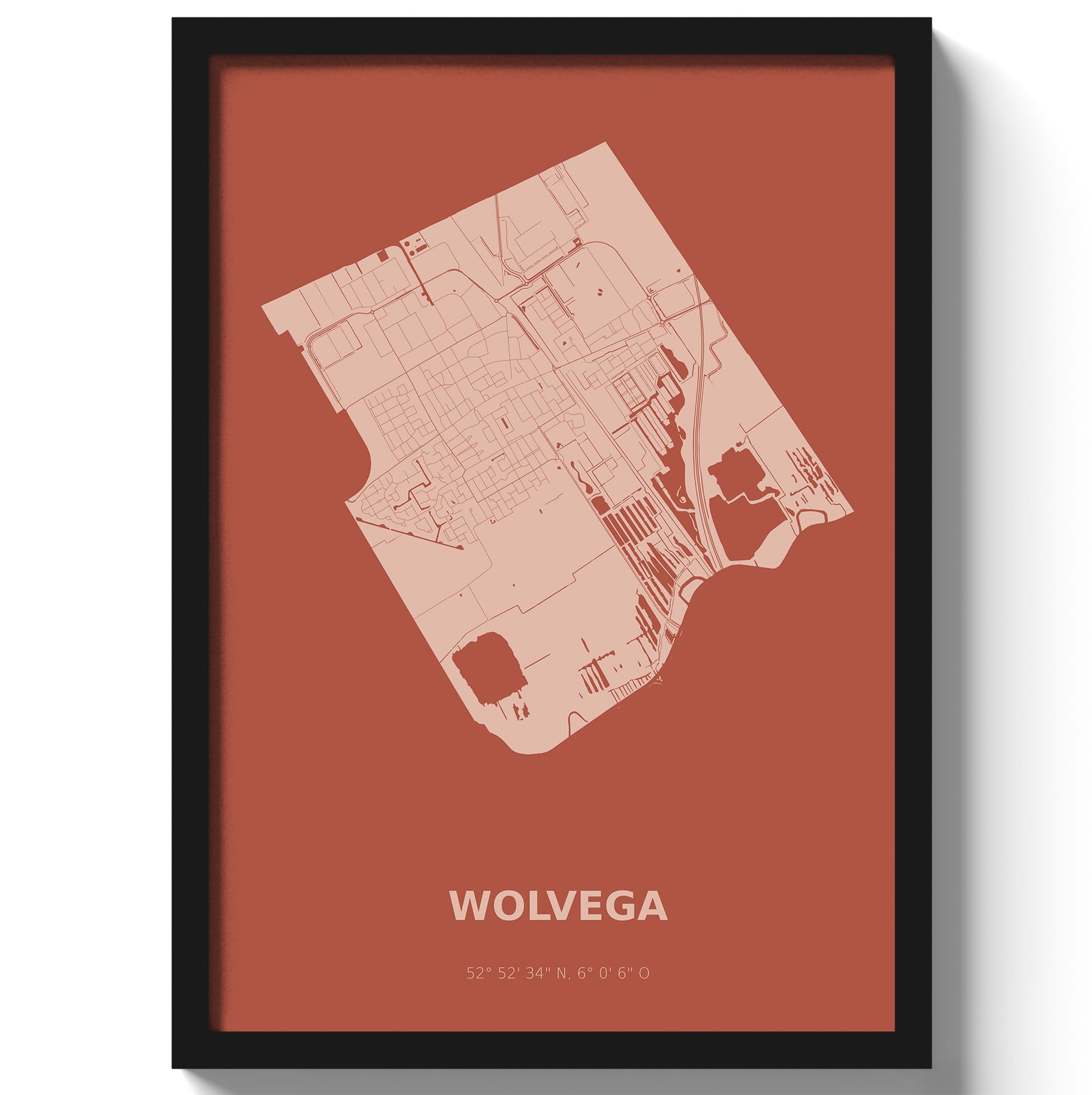 Poster Wolvega - Rood