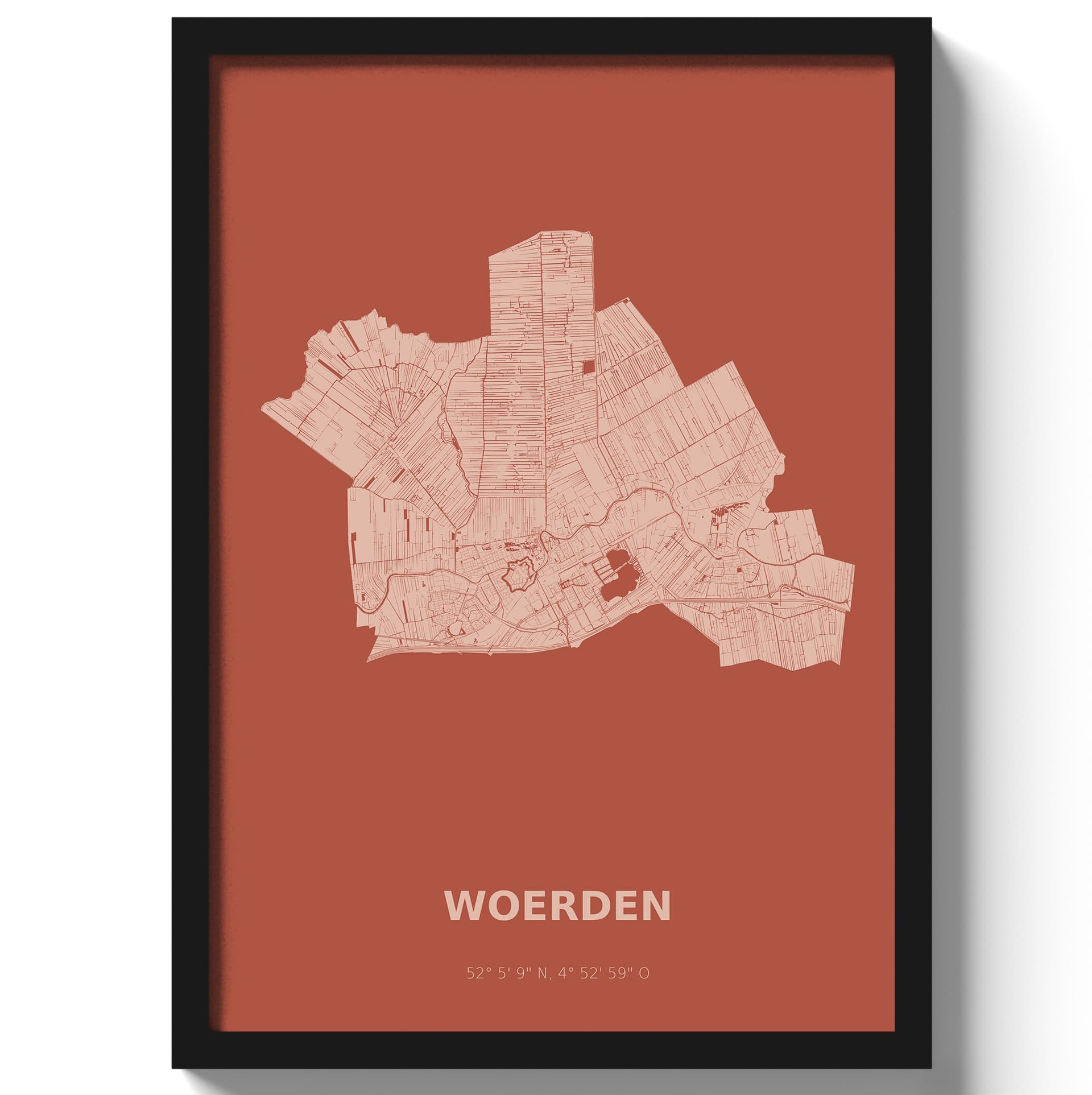 Poster Woerden - Rood