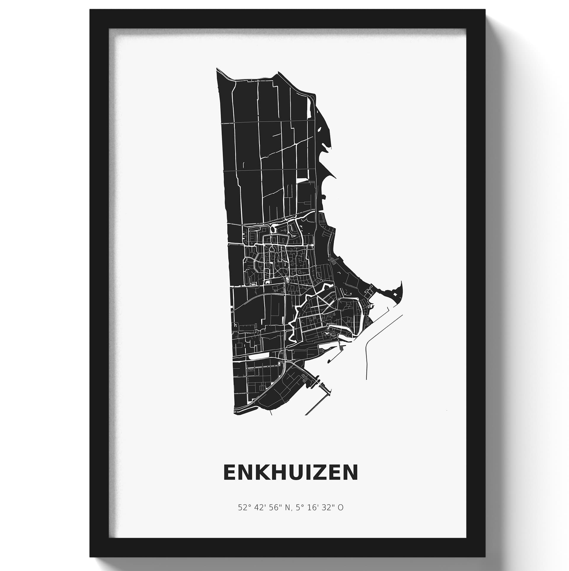 Poster Enkhuizen - Zwart/Wit