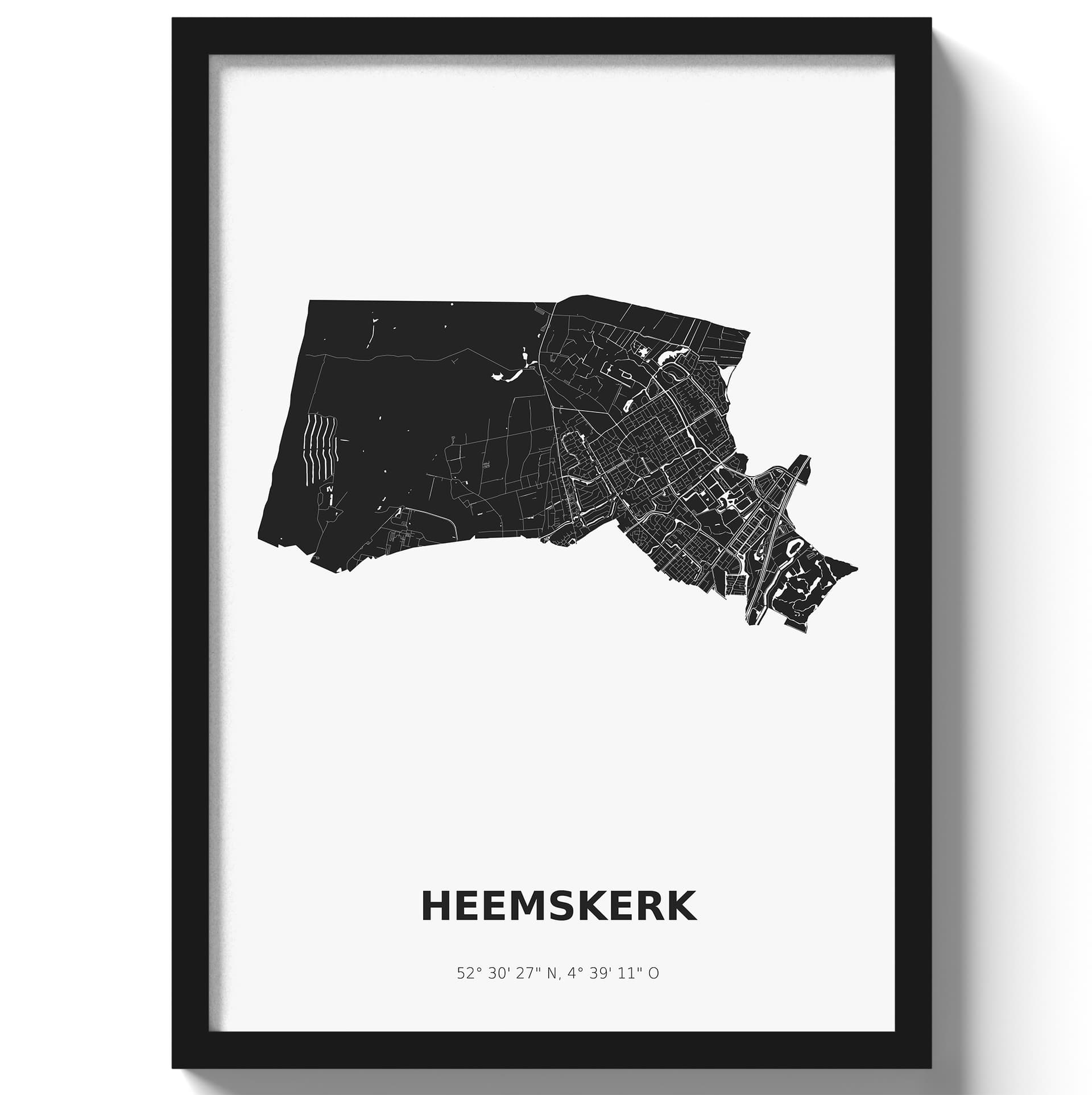 Poster Heemskerk - Zwart/Wit