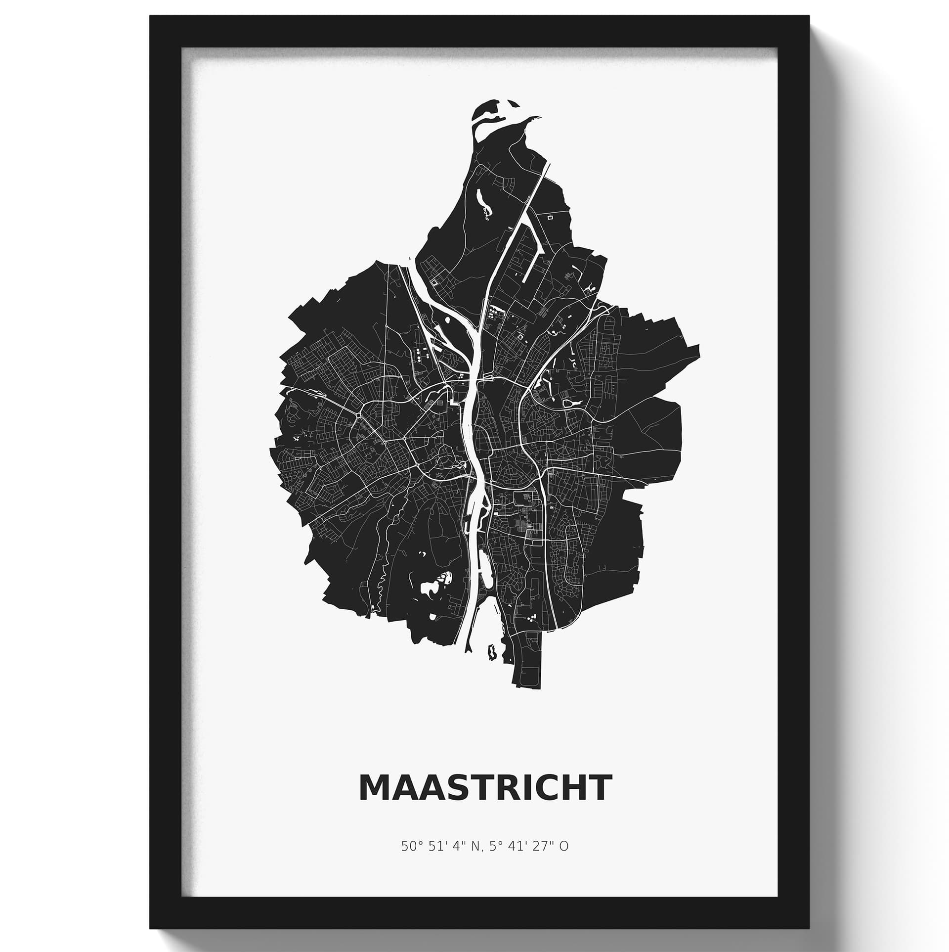 Poster Maastricht - Zwart/Wit