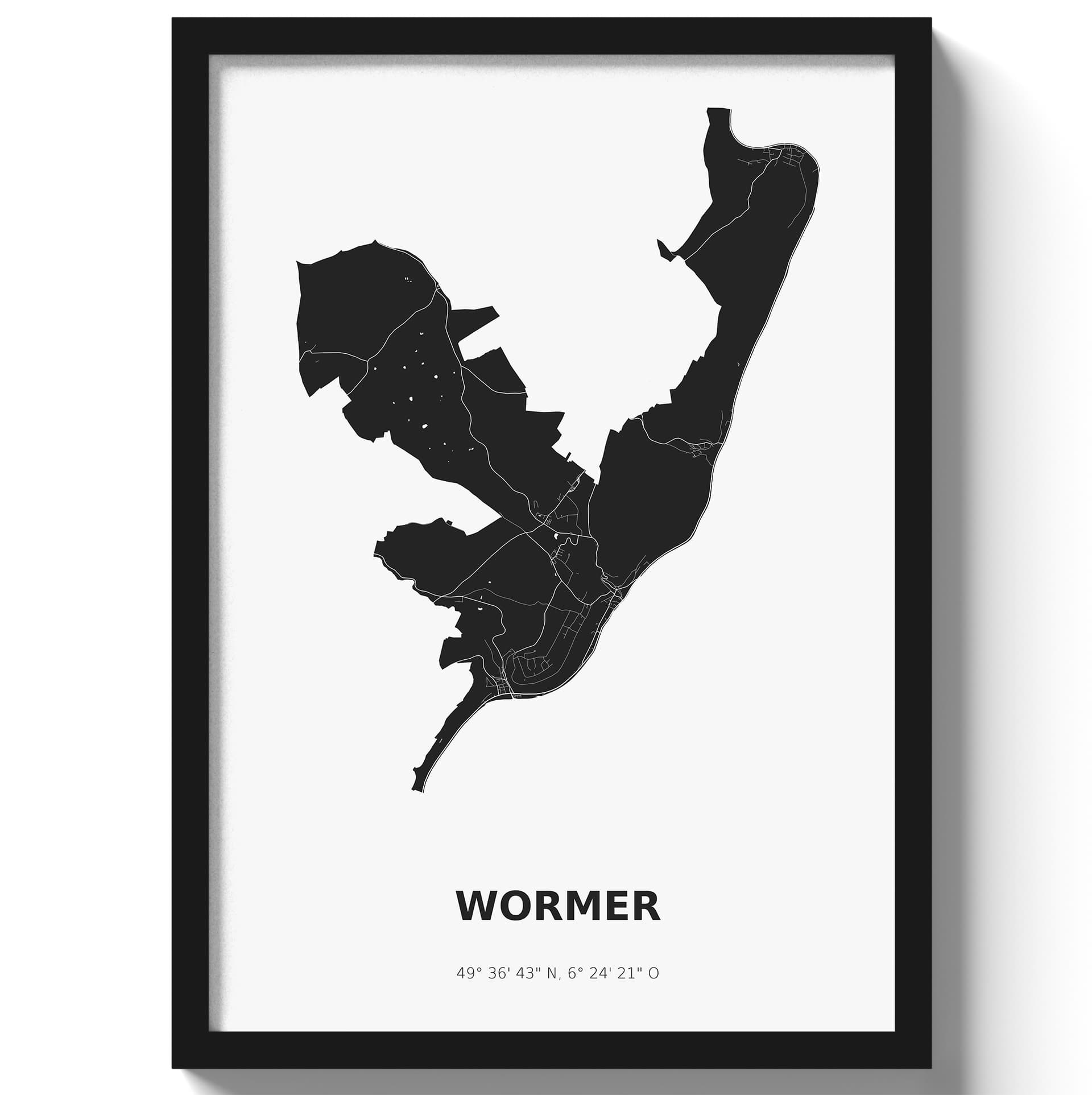 Poster Wormer - Zwart/Wit