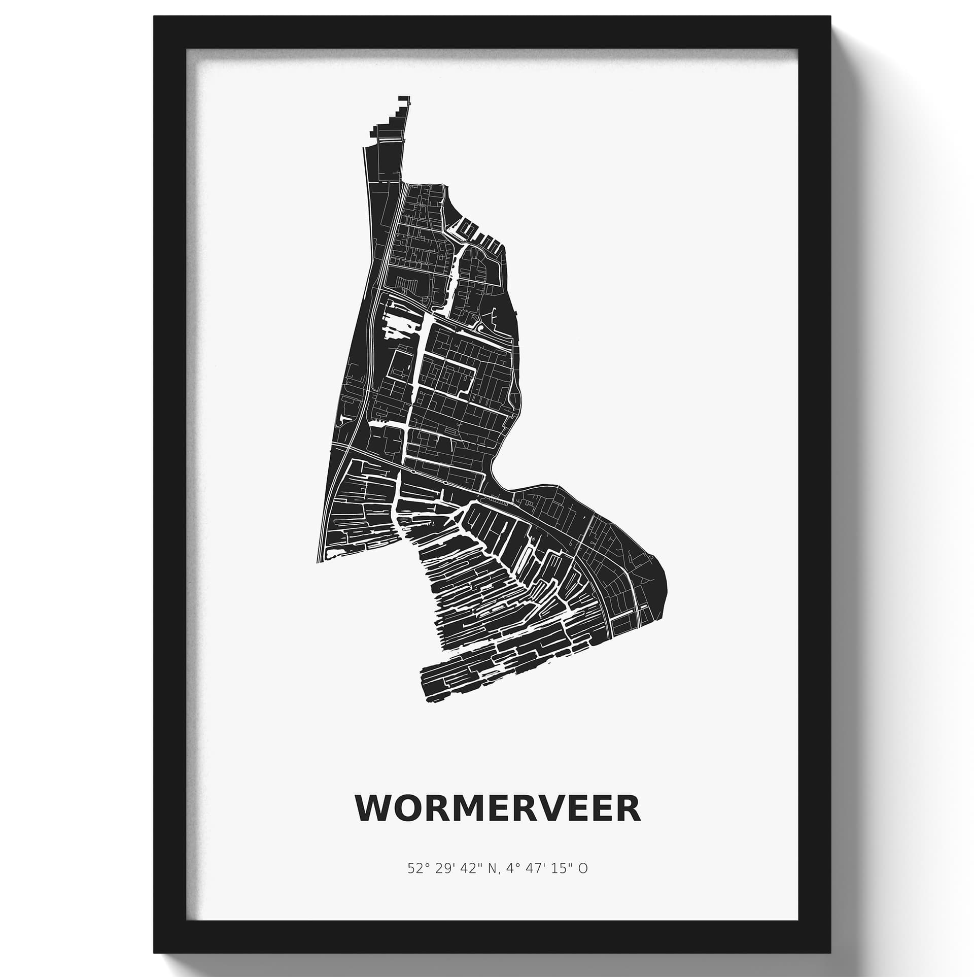 Poster Wormerveer - Zwart/Wit