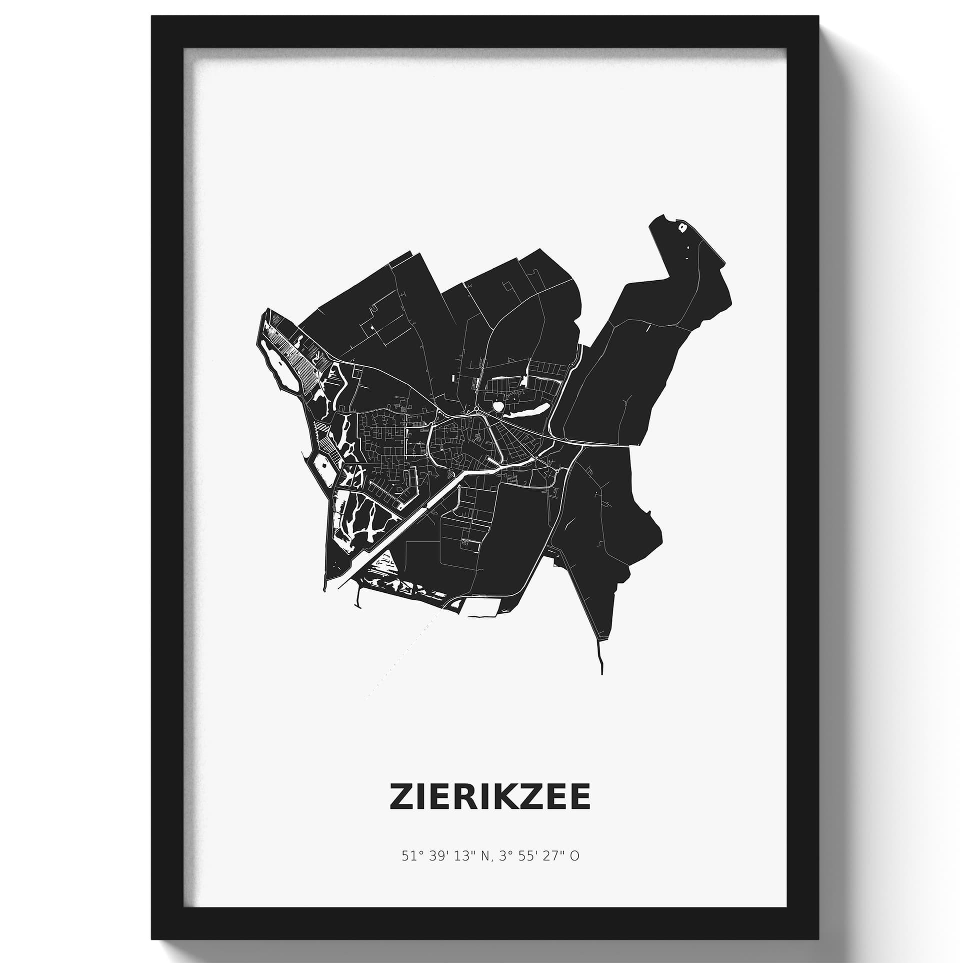 Poster Zierikzee - Zwart/Wit
