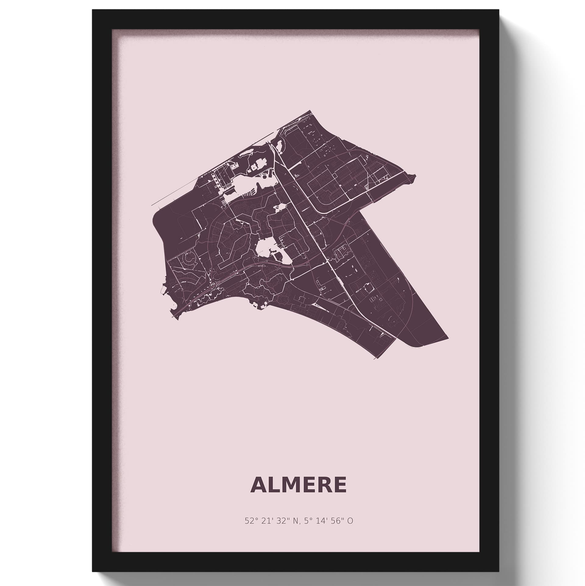 Poster Almere - Paars