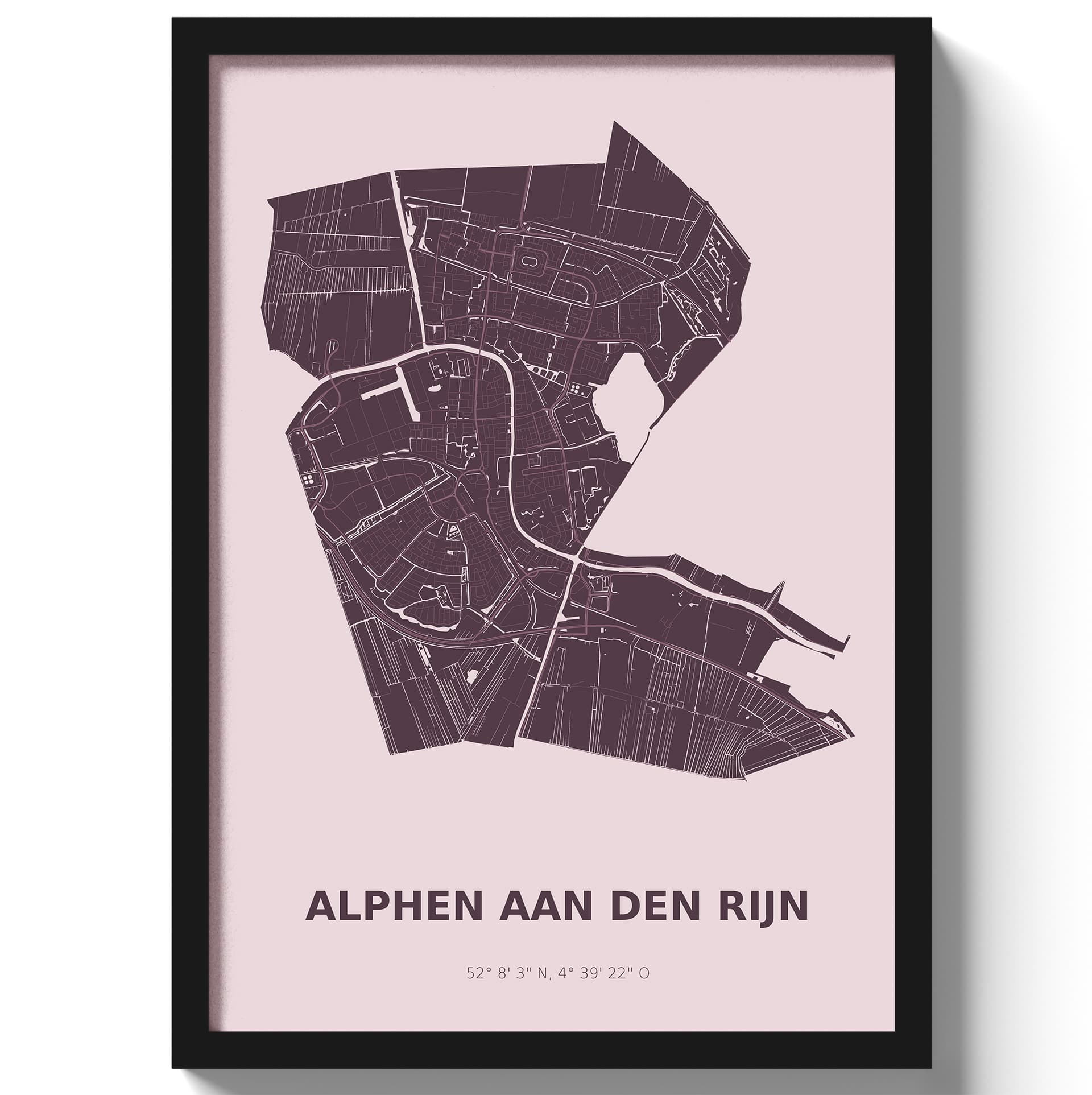 Poster Alphen aan den Rijn - Paars
