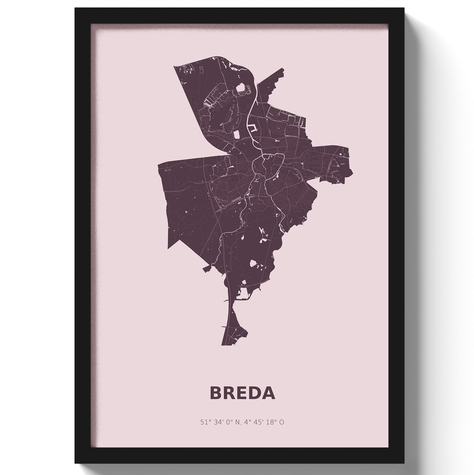 Poster Breda - Paars