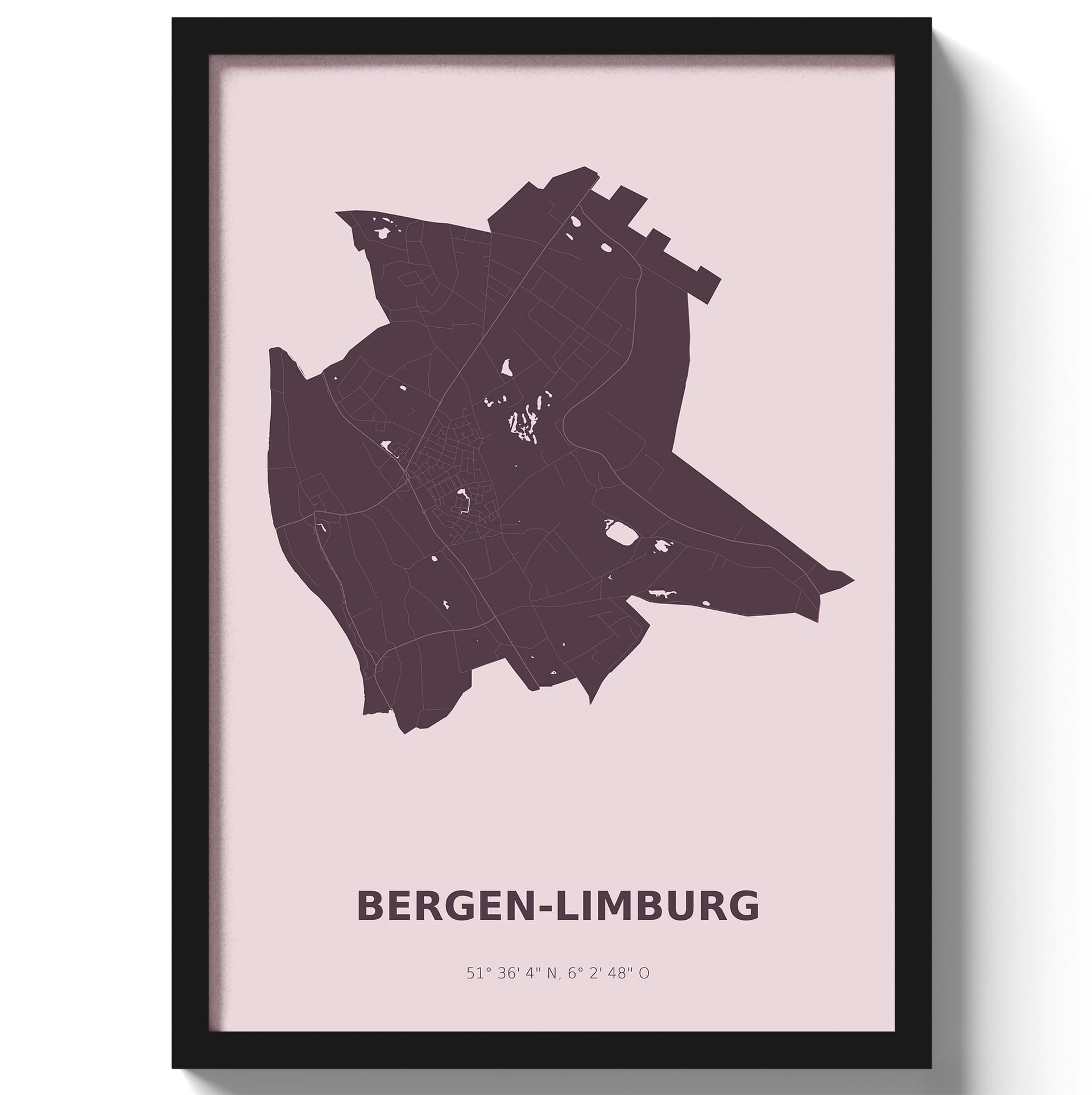 Poster Bergen - Paars