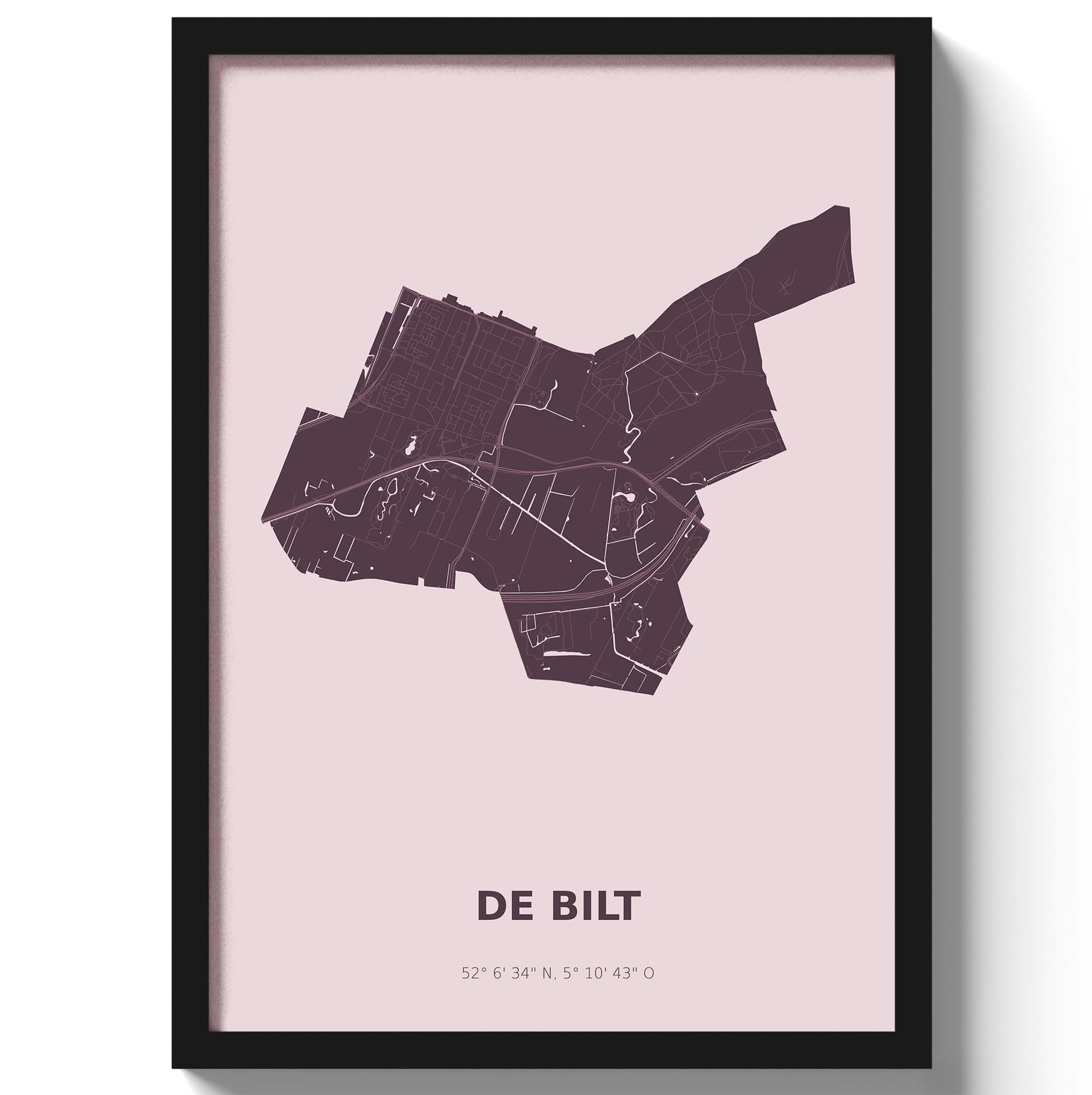 Poster De Bilt - Paars