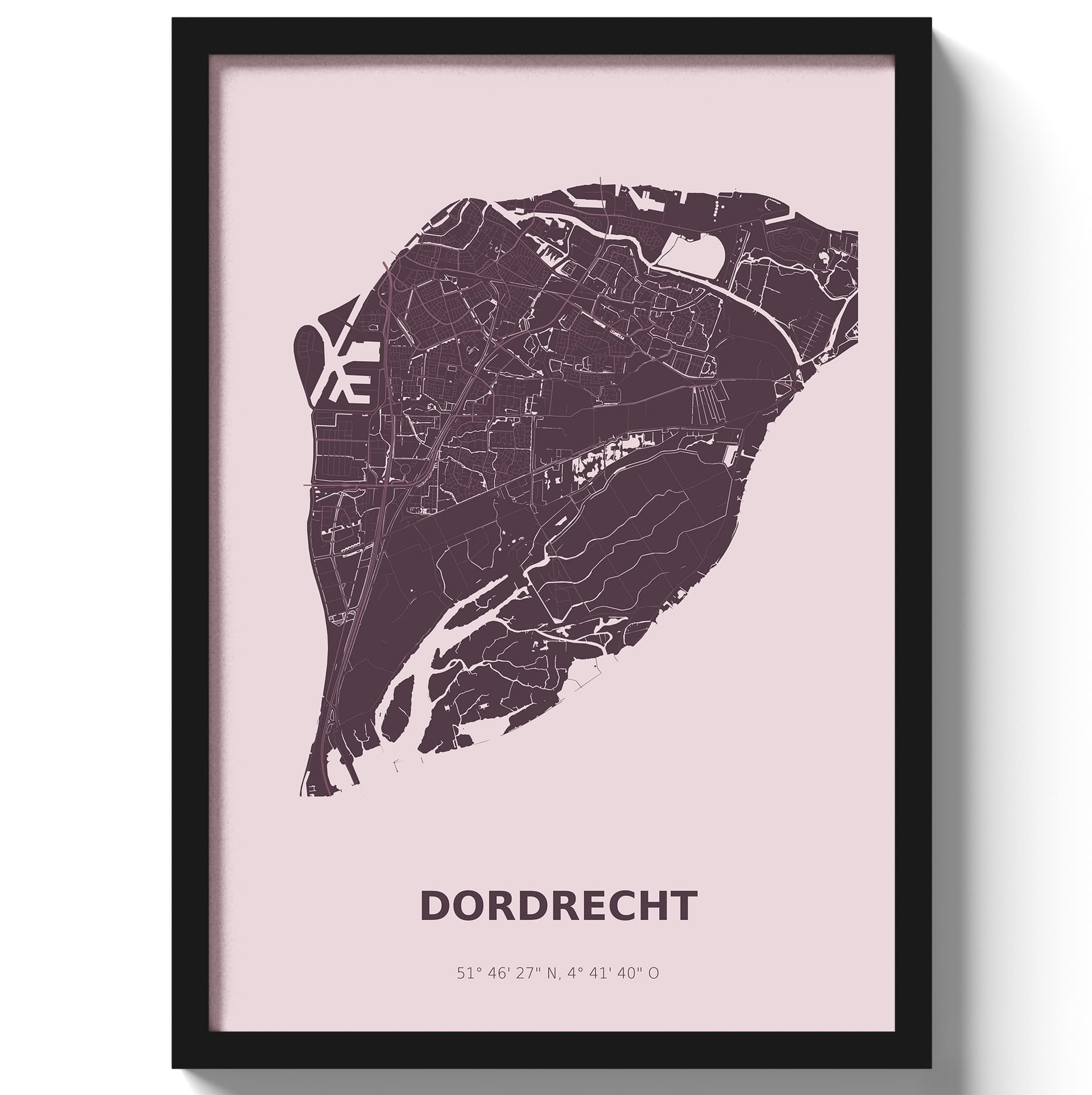 Poster Dordrecht - Paars