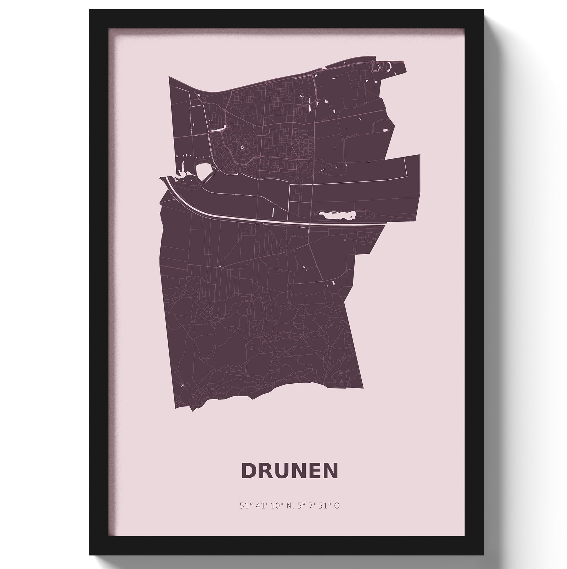 Poster Drunen - Paars