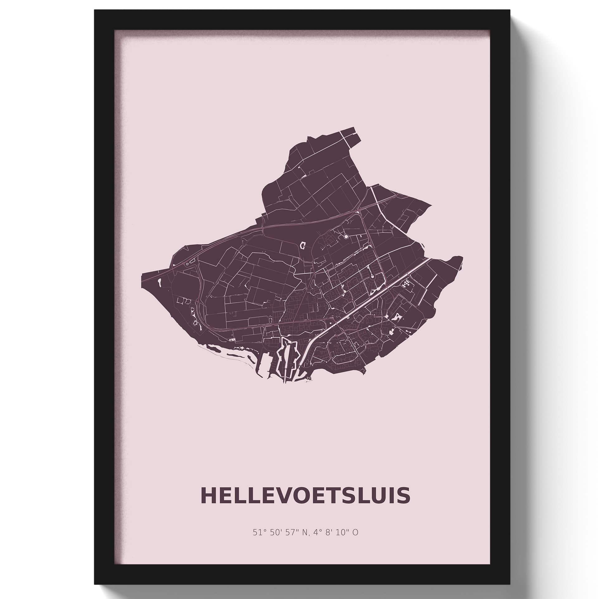 Poster Hellevoetsluis - Paars