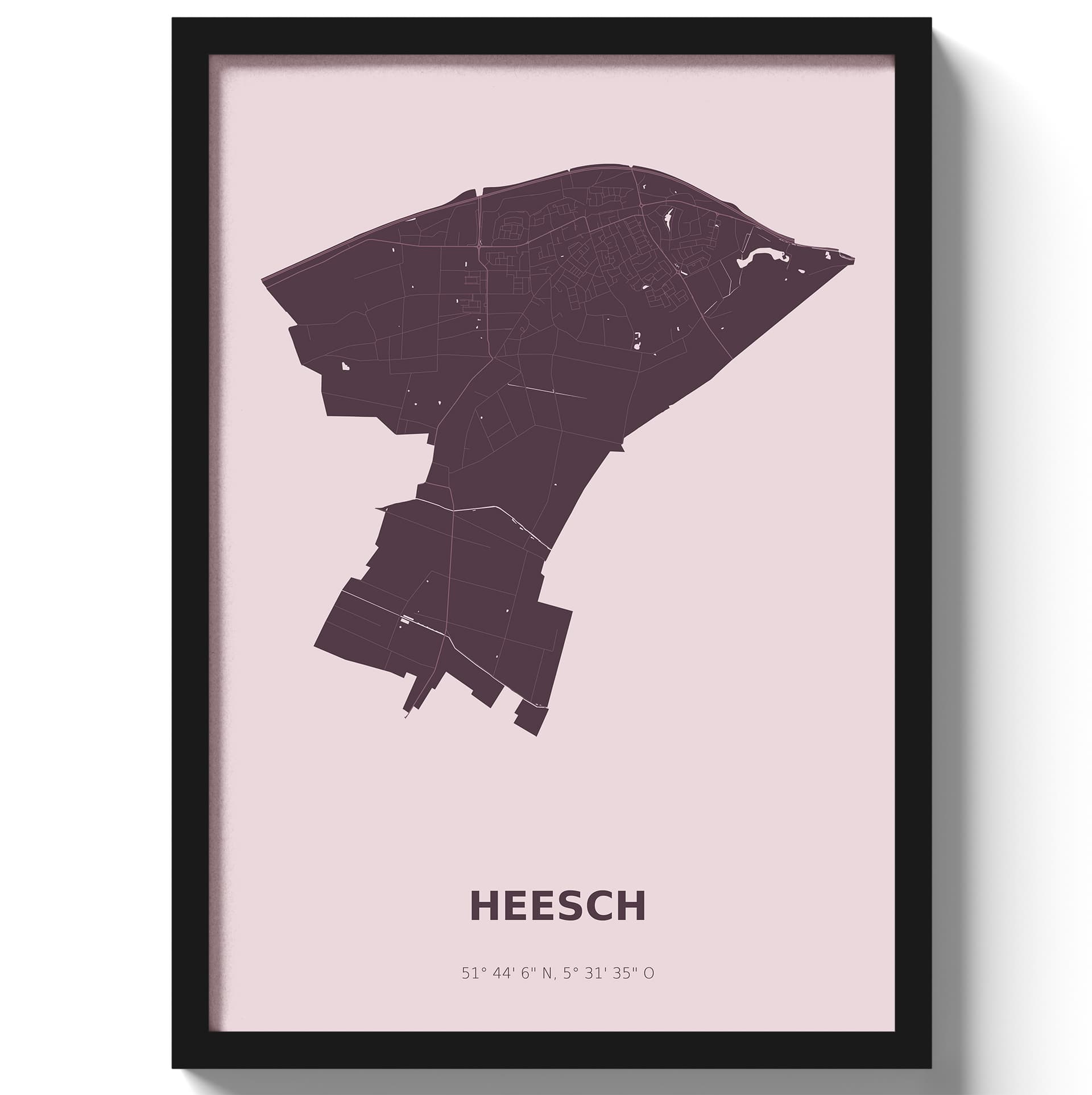 Poster Heesch - Paars