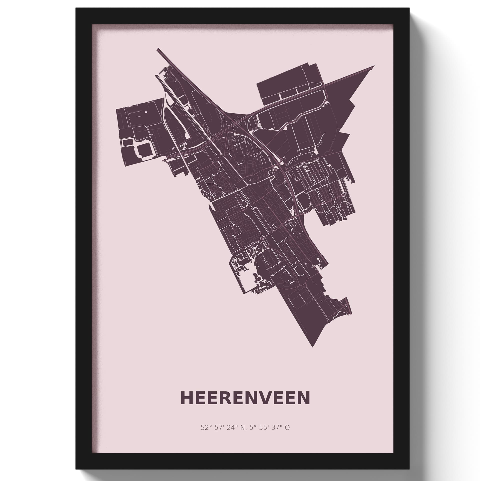 Poster Heerenveen - Paars