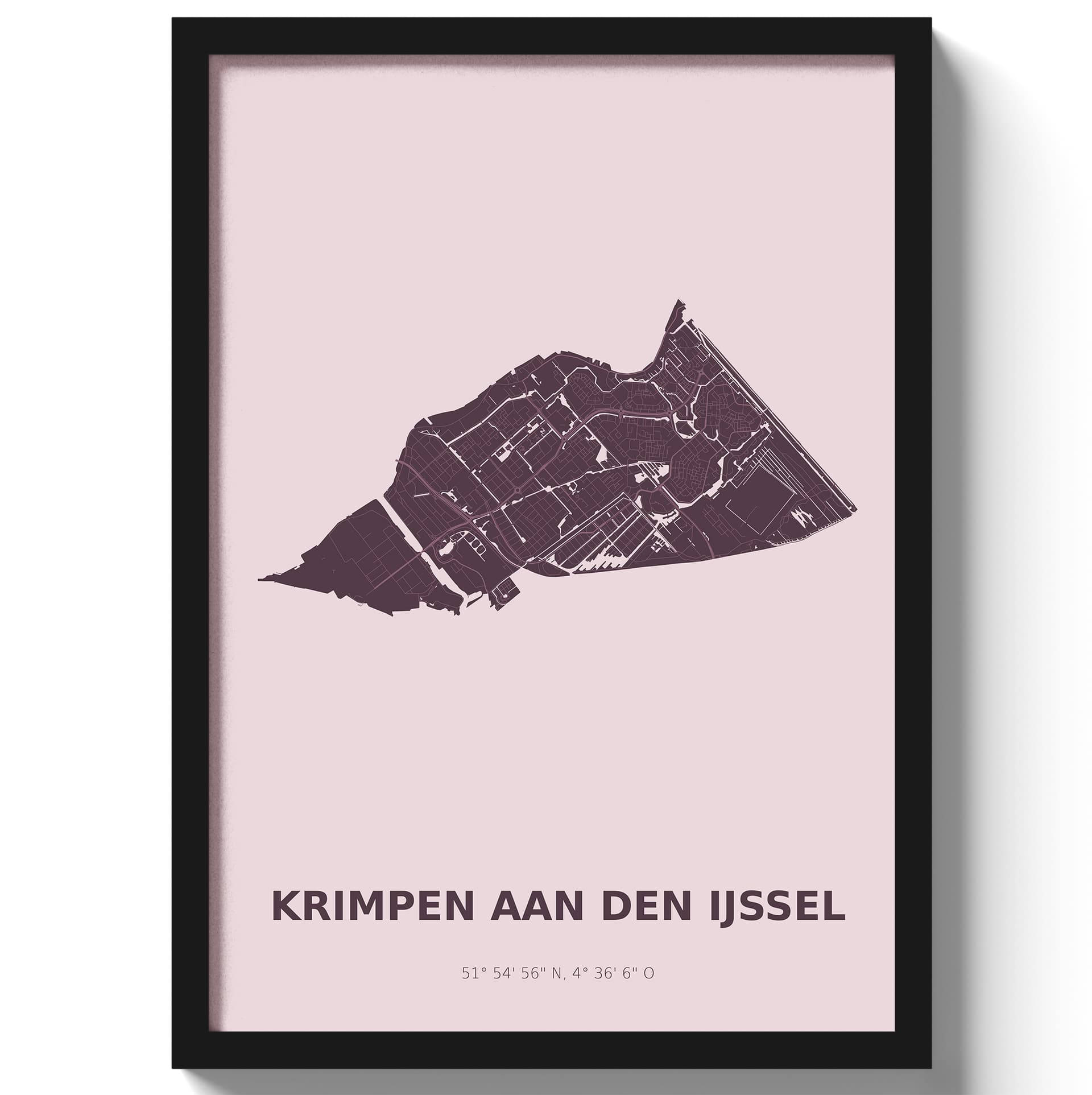Poster Krimpen aan den IJssel - Paars