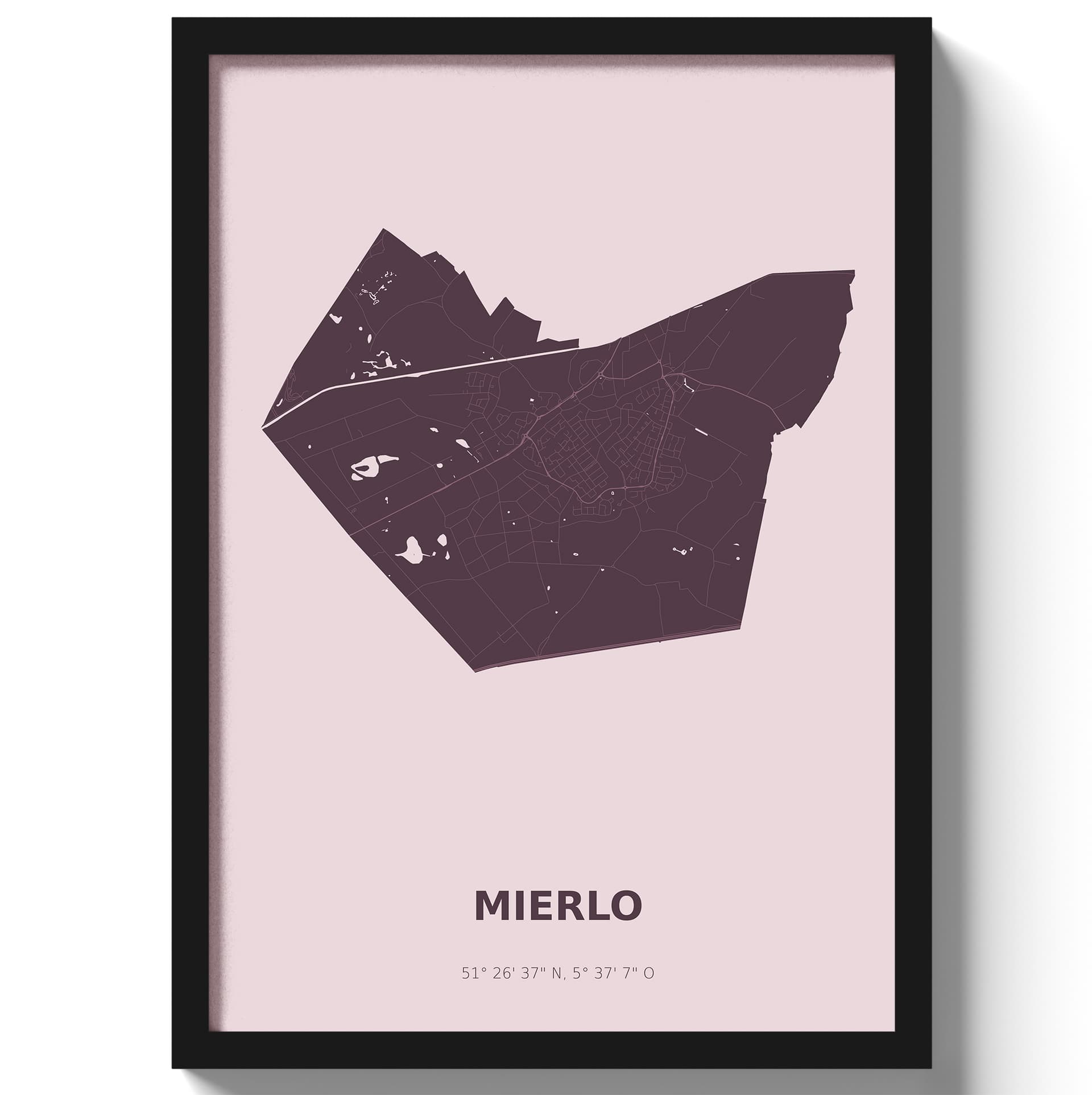 Poster Mierlo - Paars