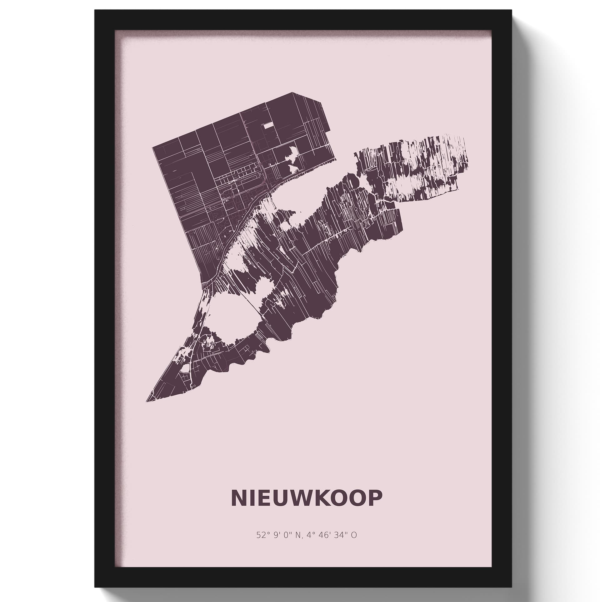 Poster Nieuwkoop - Paars