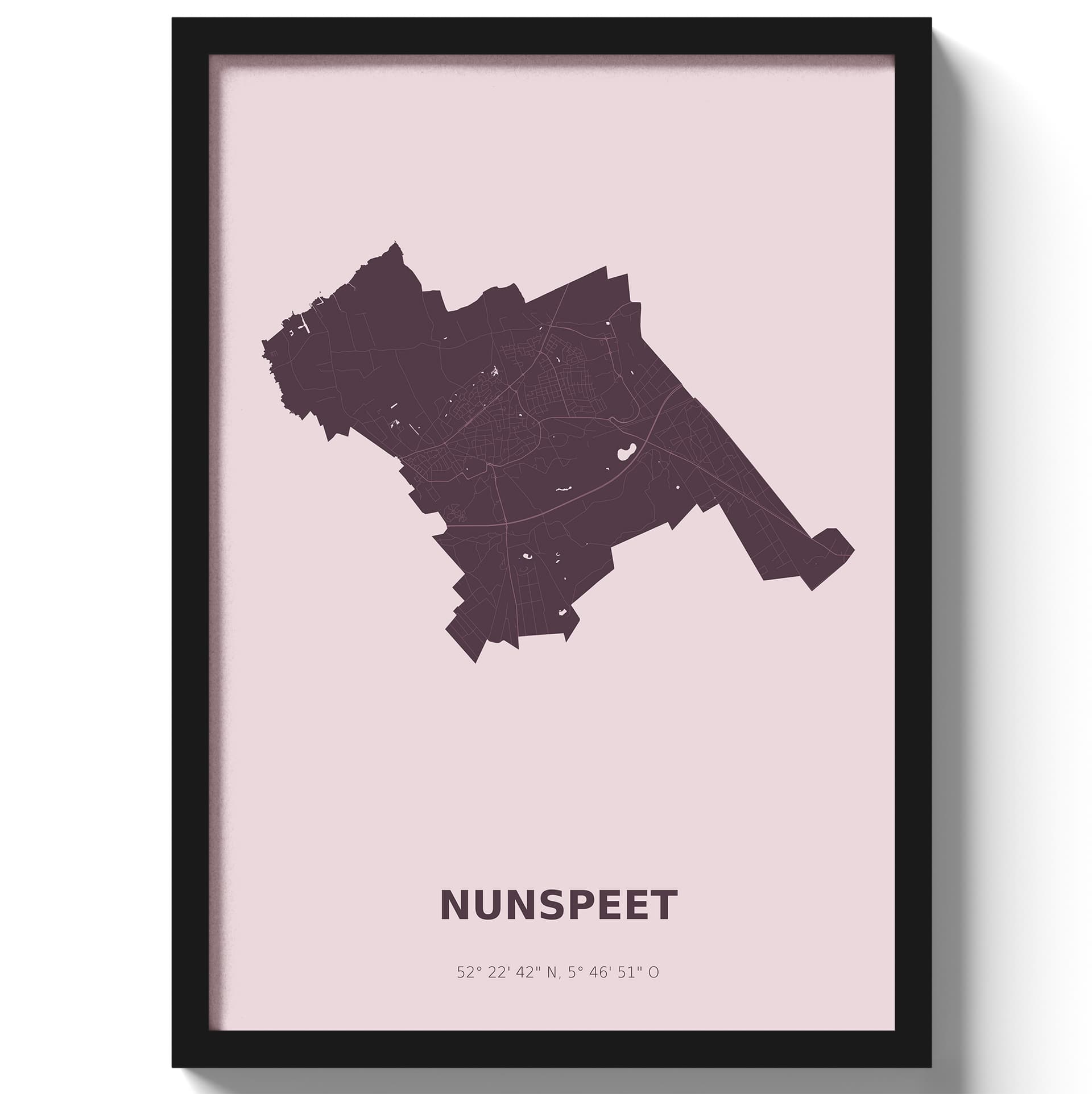 Poster Nunspeet - Paars