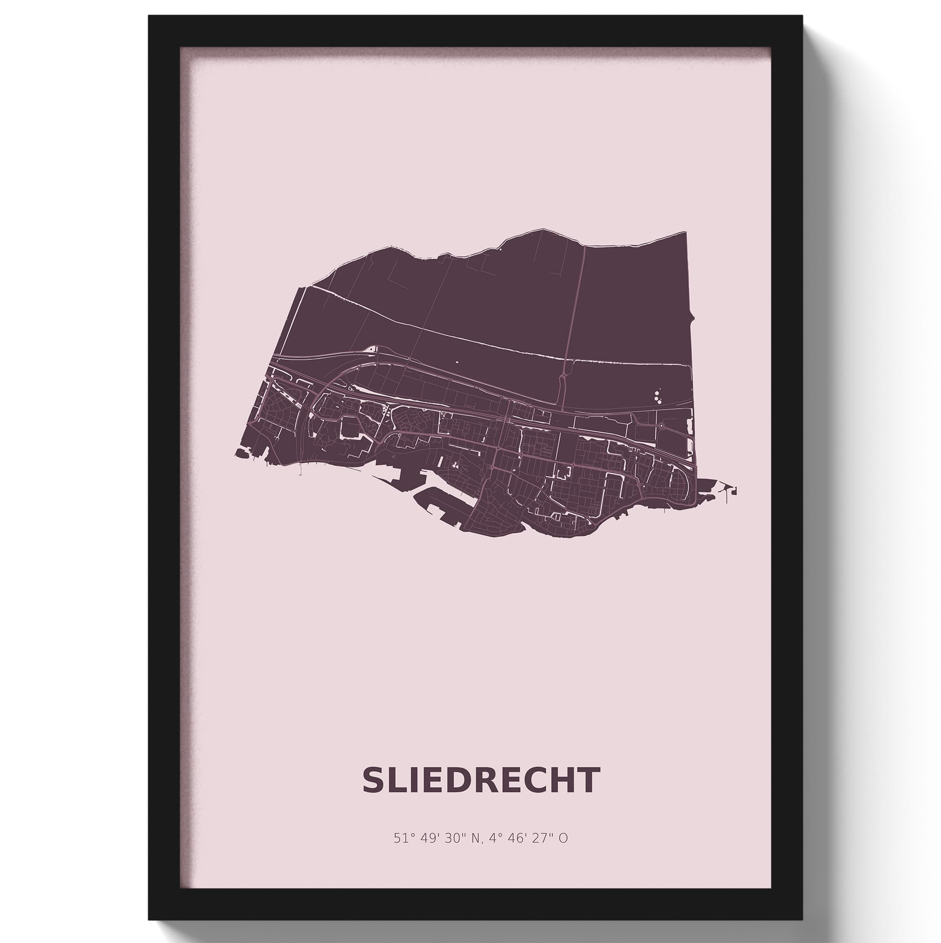 Poster Sliedrecht - Paars
