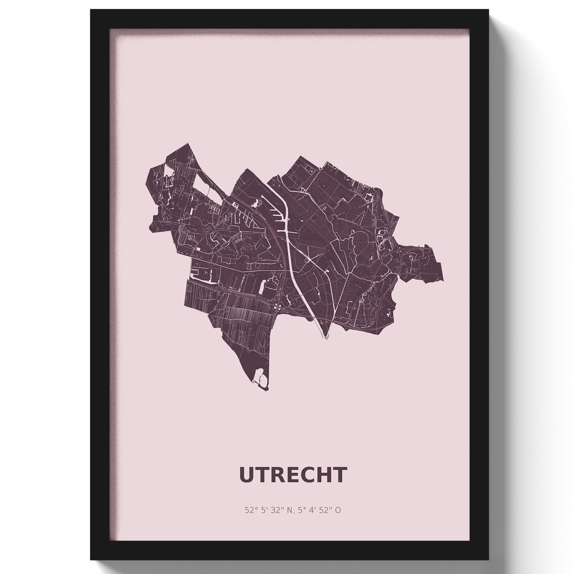 Poster Utrecht - Paars