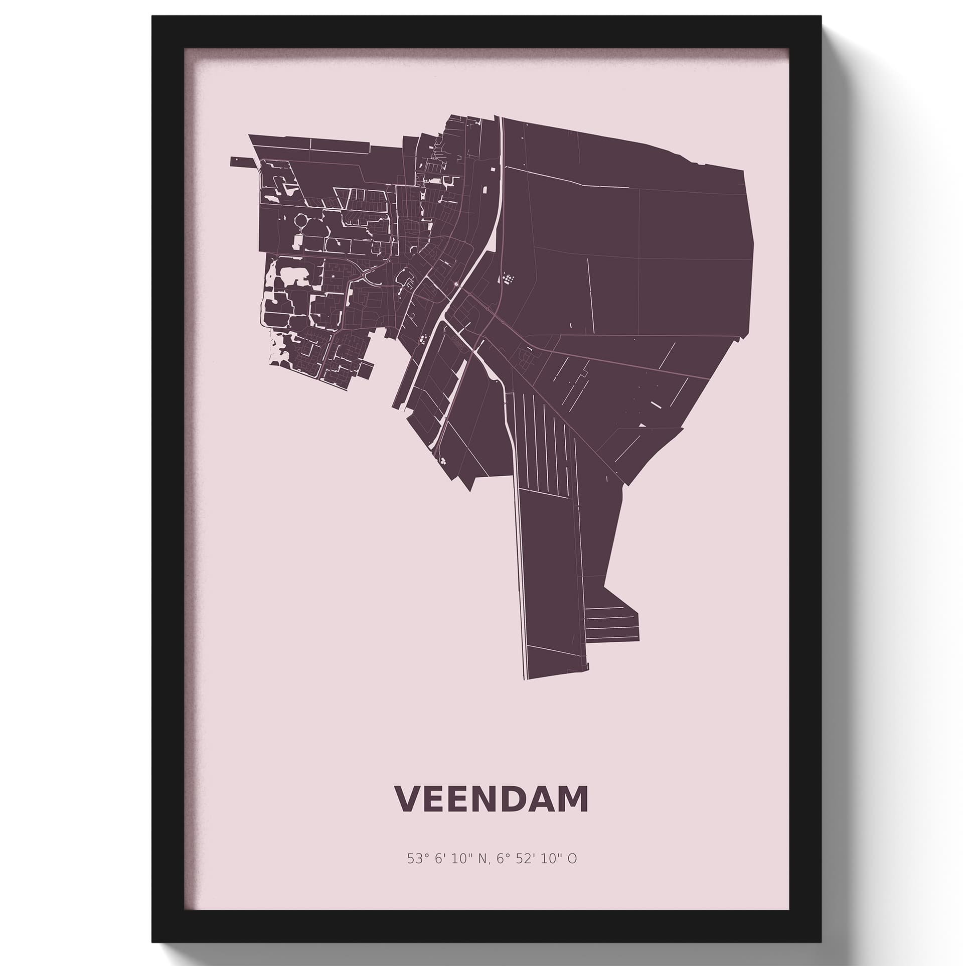 Poster Veendam - Paars