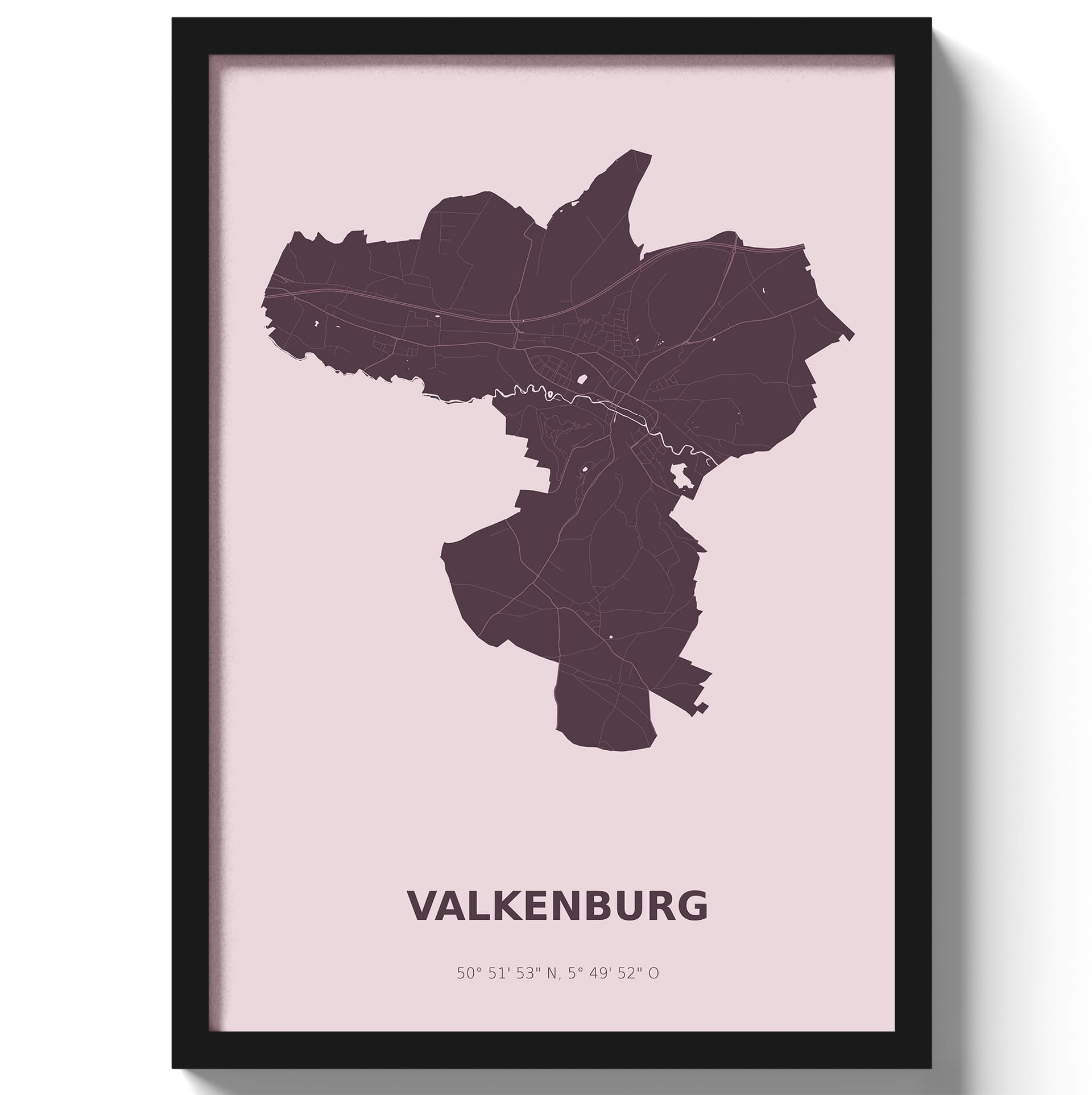 Poster Valkenburg - Paars