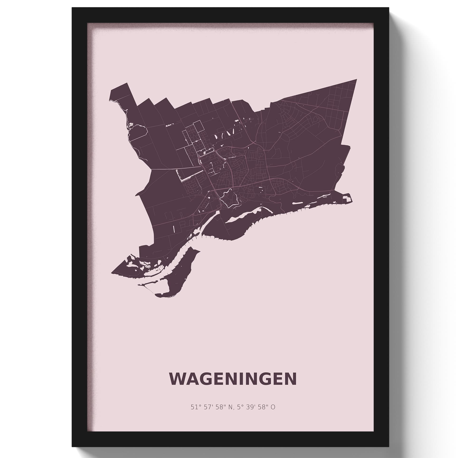 Poster Wageningen - Paars