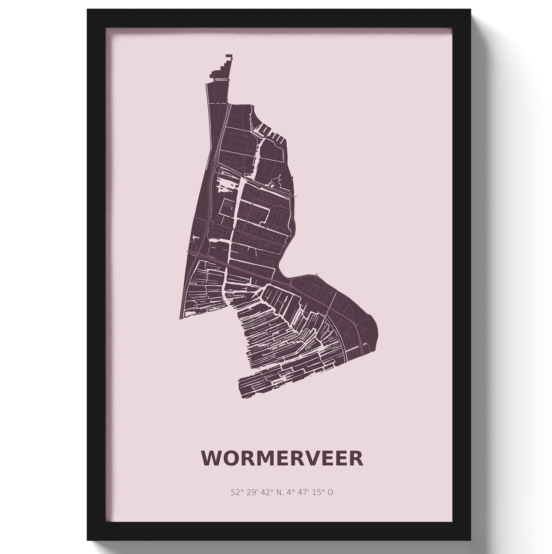 Poster Wormerveer - Paars