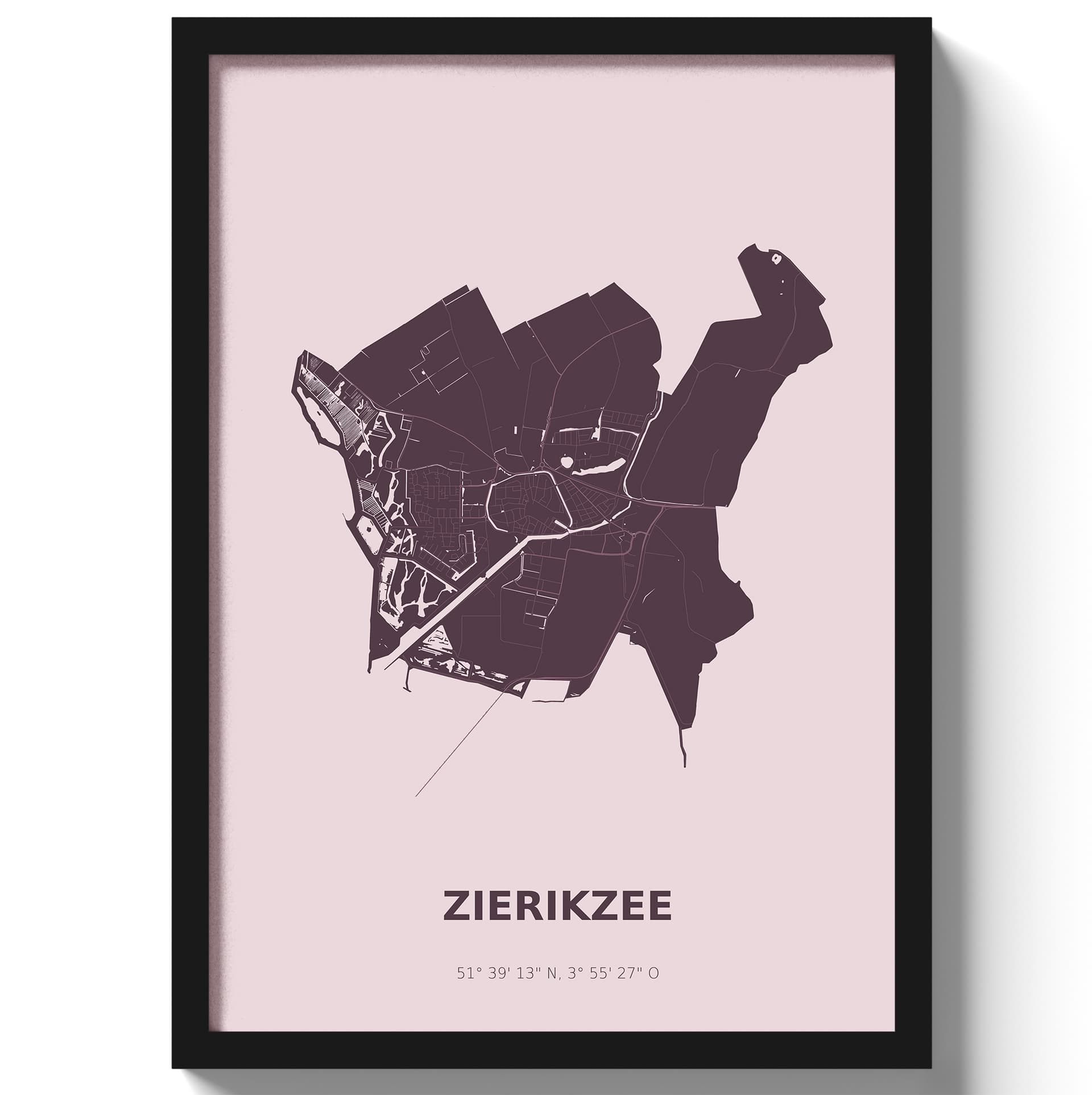 Poster Zierikzee - Paars