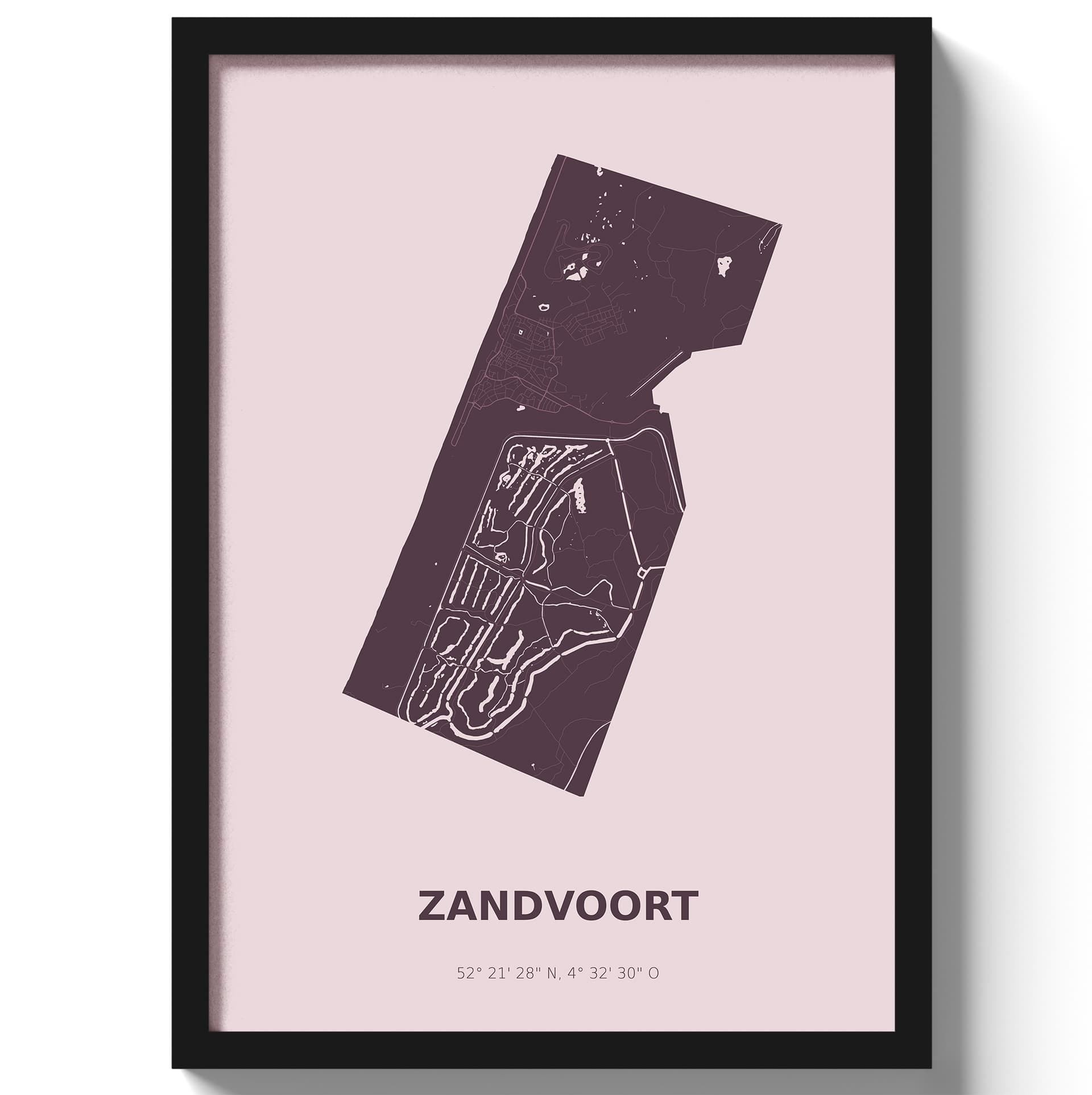 Poster Zandvoort - Paars