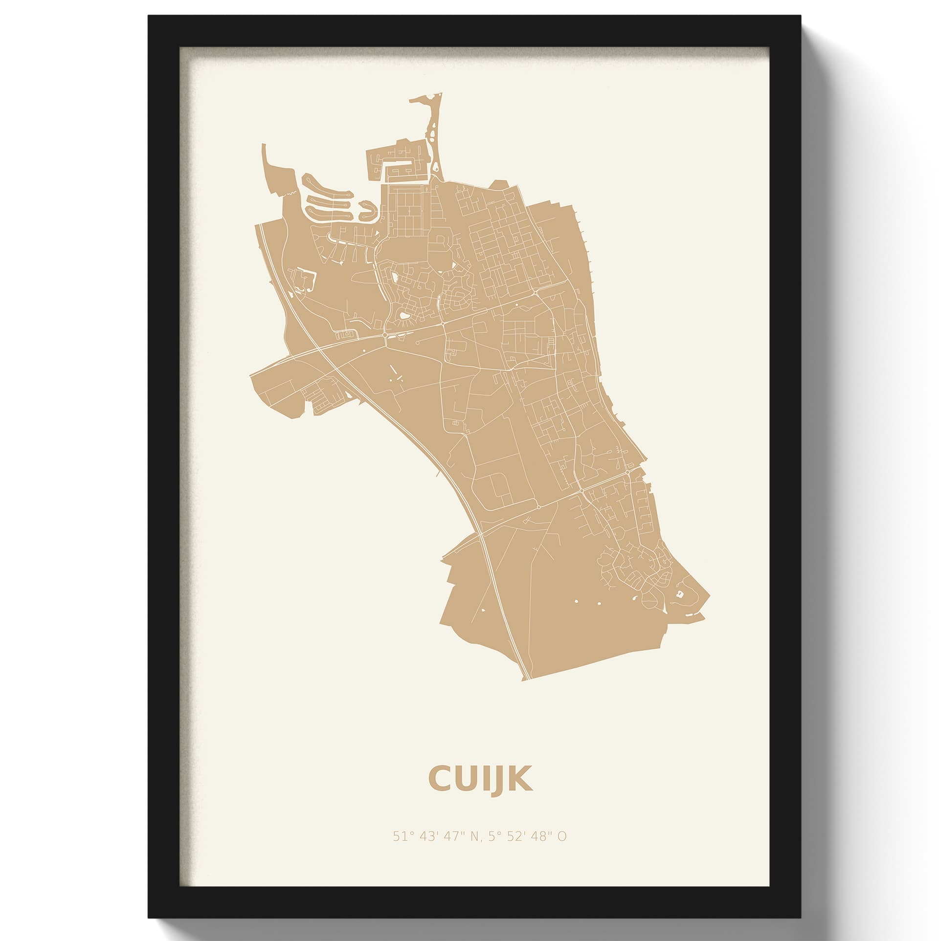 Poster Cuijk - Beige