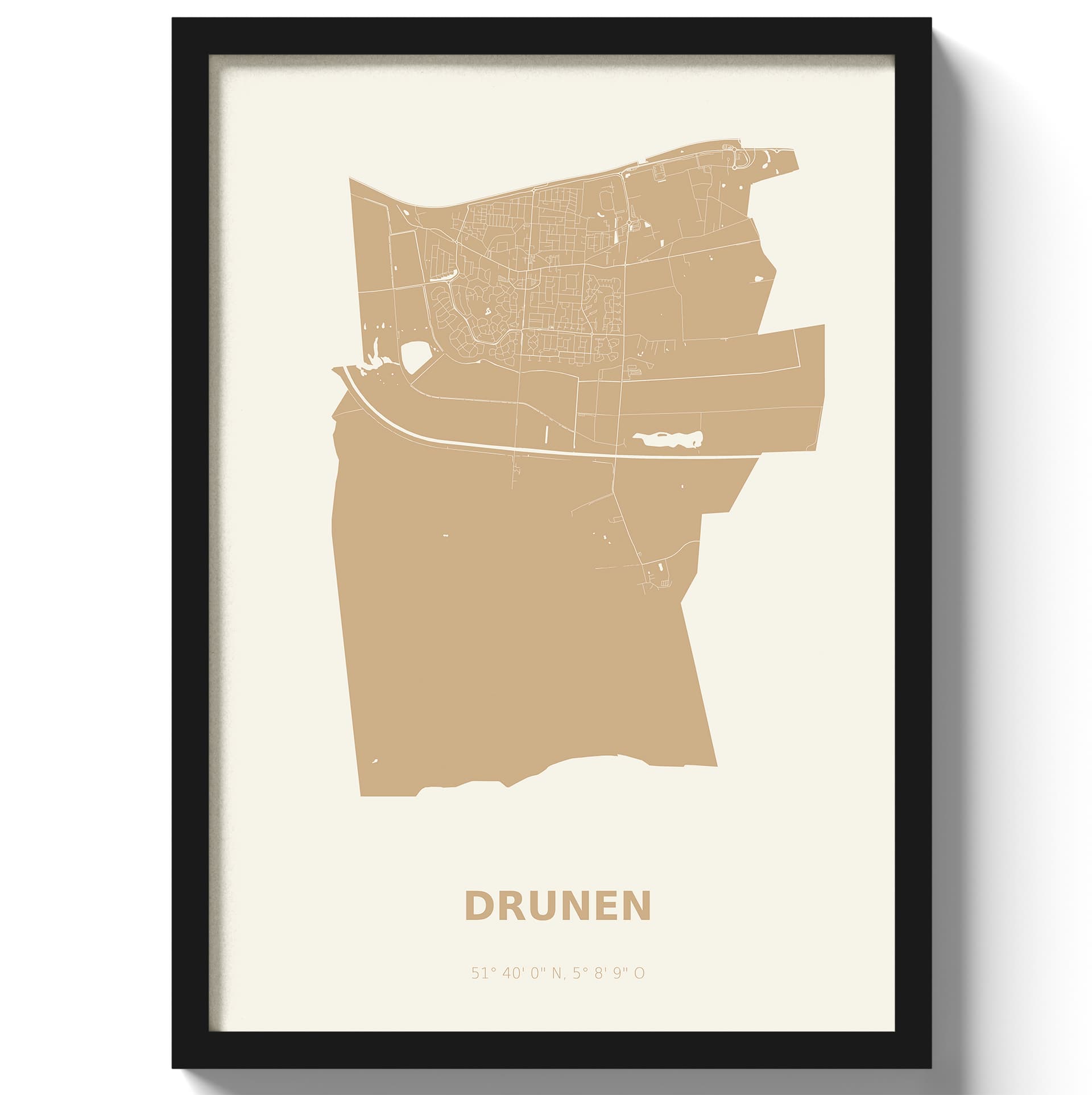 Poster Deurne - Beige