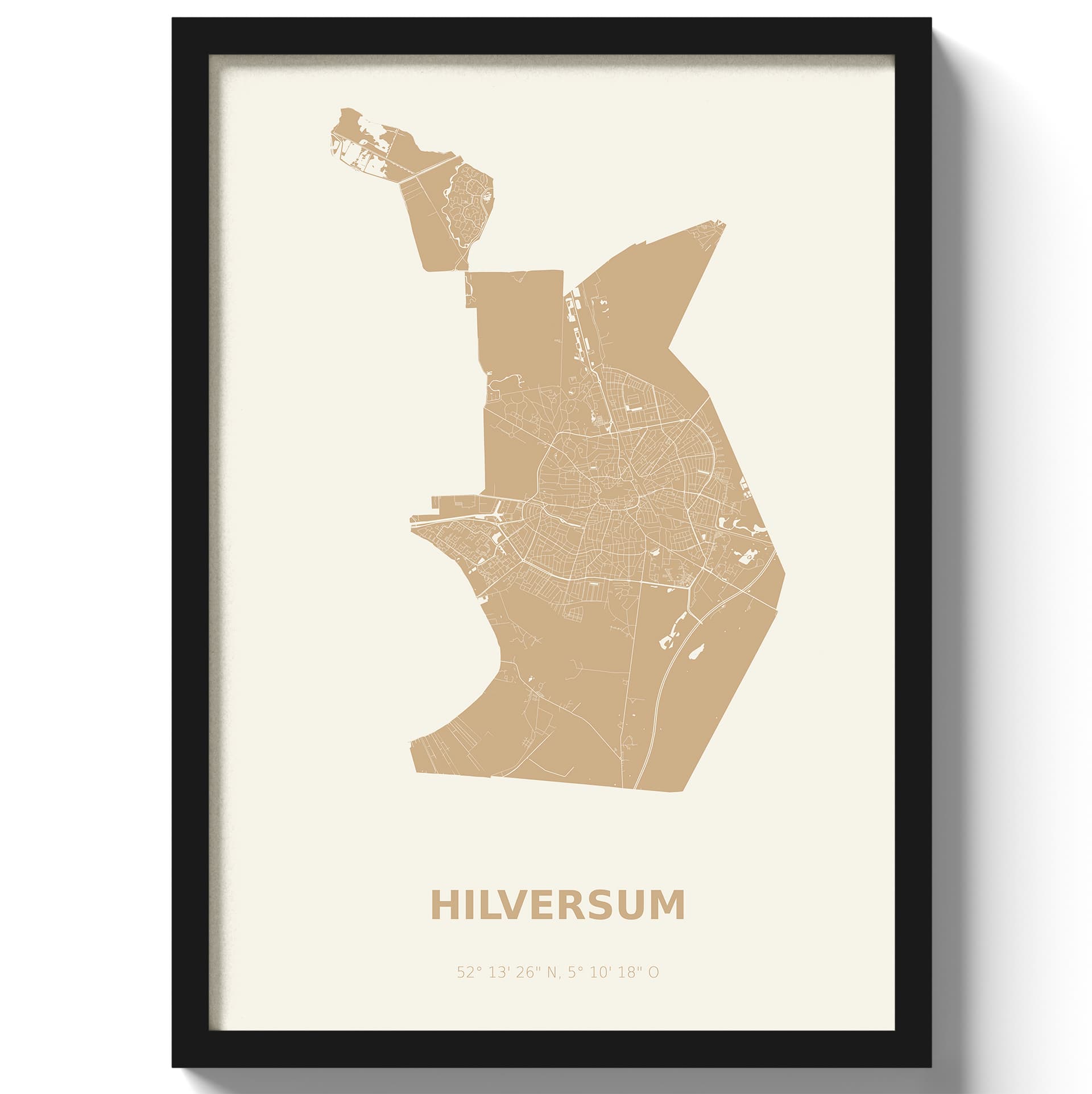 Poster Hilversum - Beige