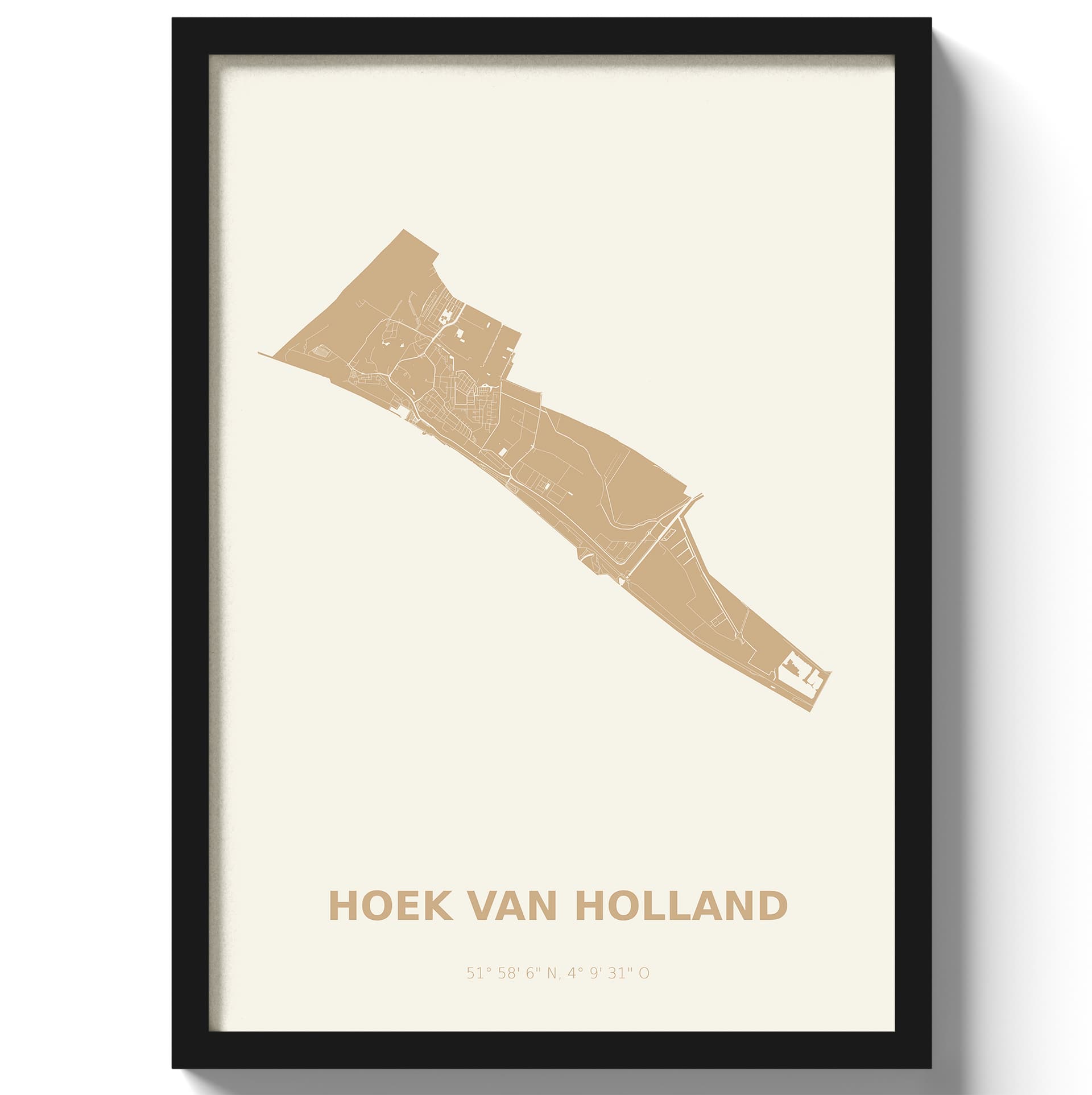 Poster Hoek van Holland - Beige