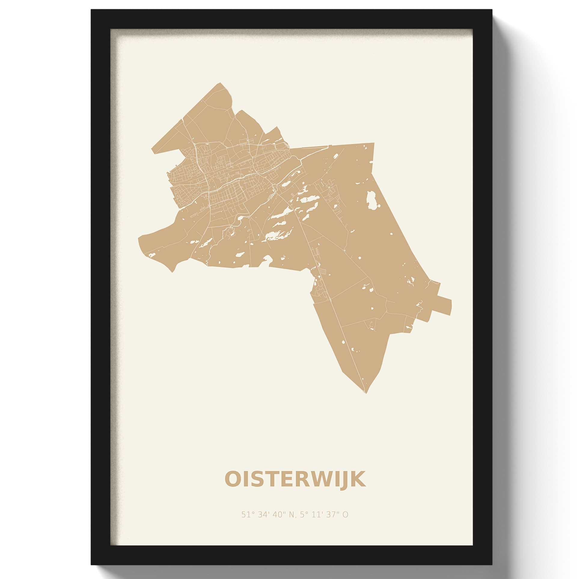 Poster Oisterwijk - Beige
