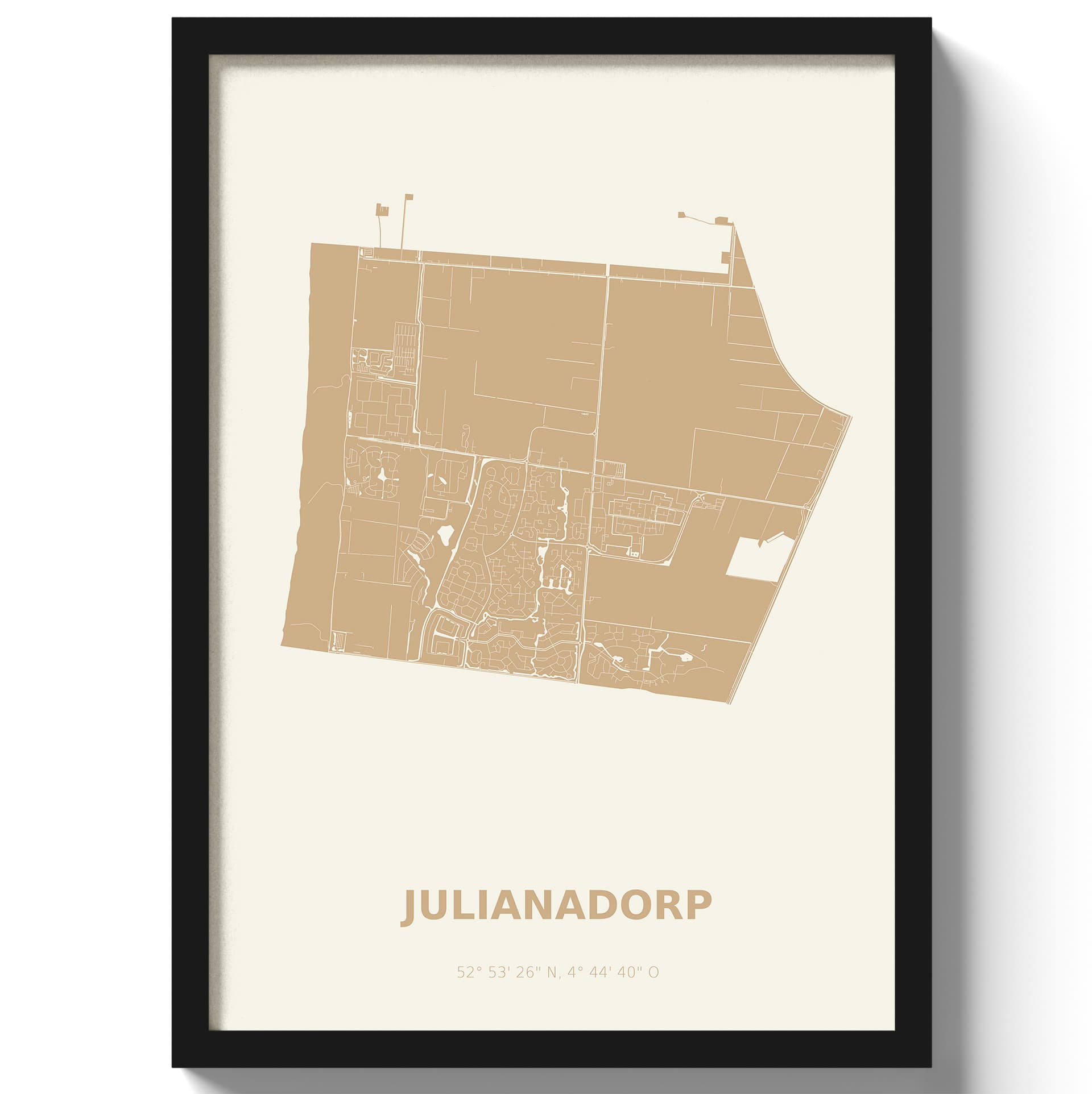 Poster Julianadorp - Beige