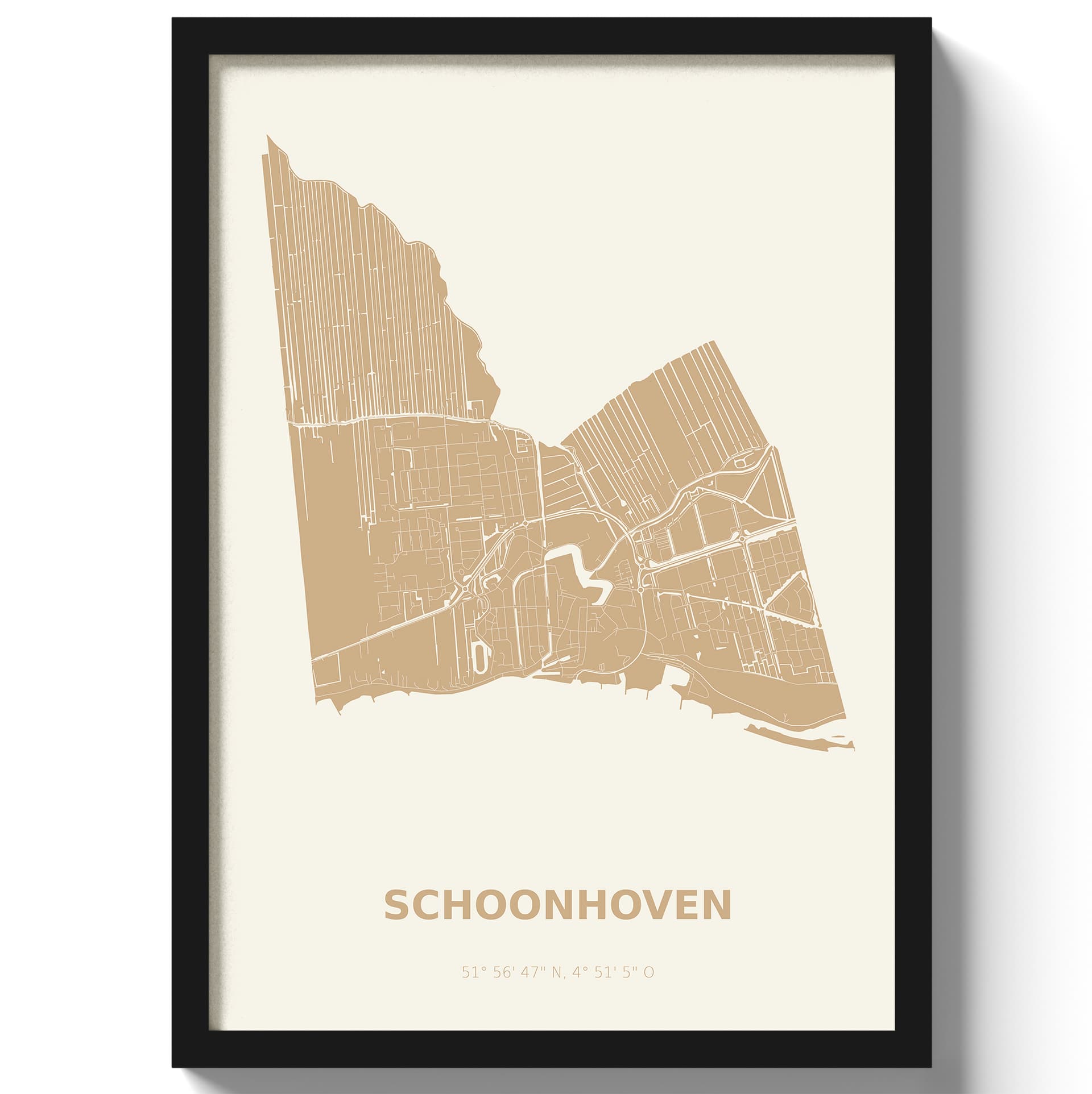 Poster Schoonhoven - Beige