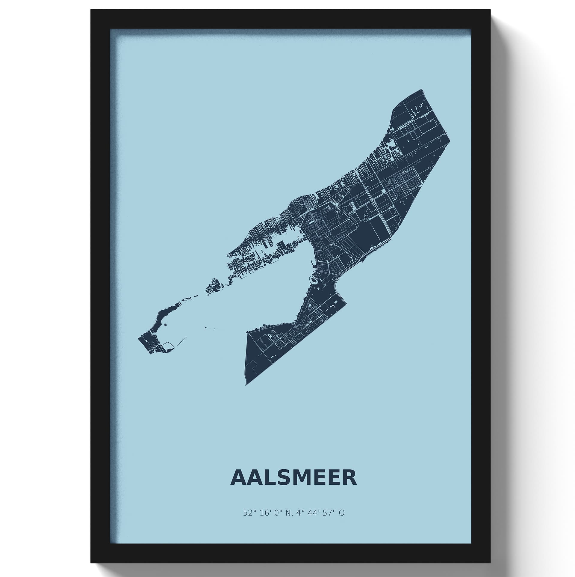 Poster Aalsmeer - Blauw